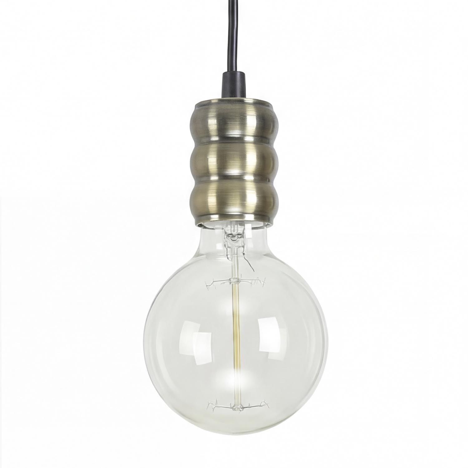 Hängelampe, Glühbirne, Edison-Lampe, E27-Bulb, Metallfassung
