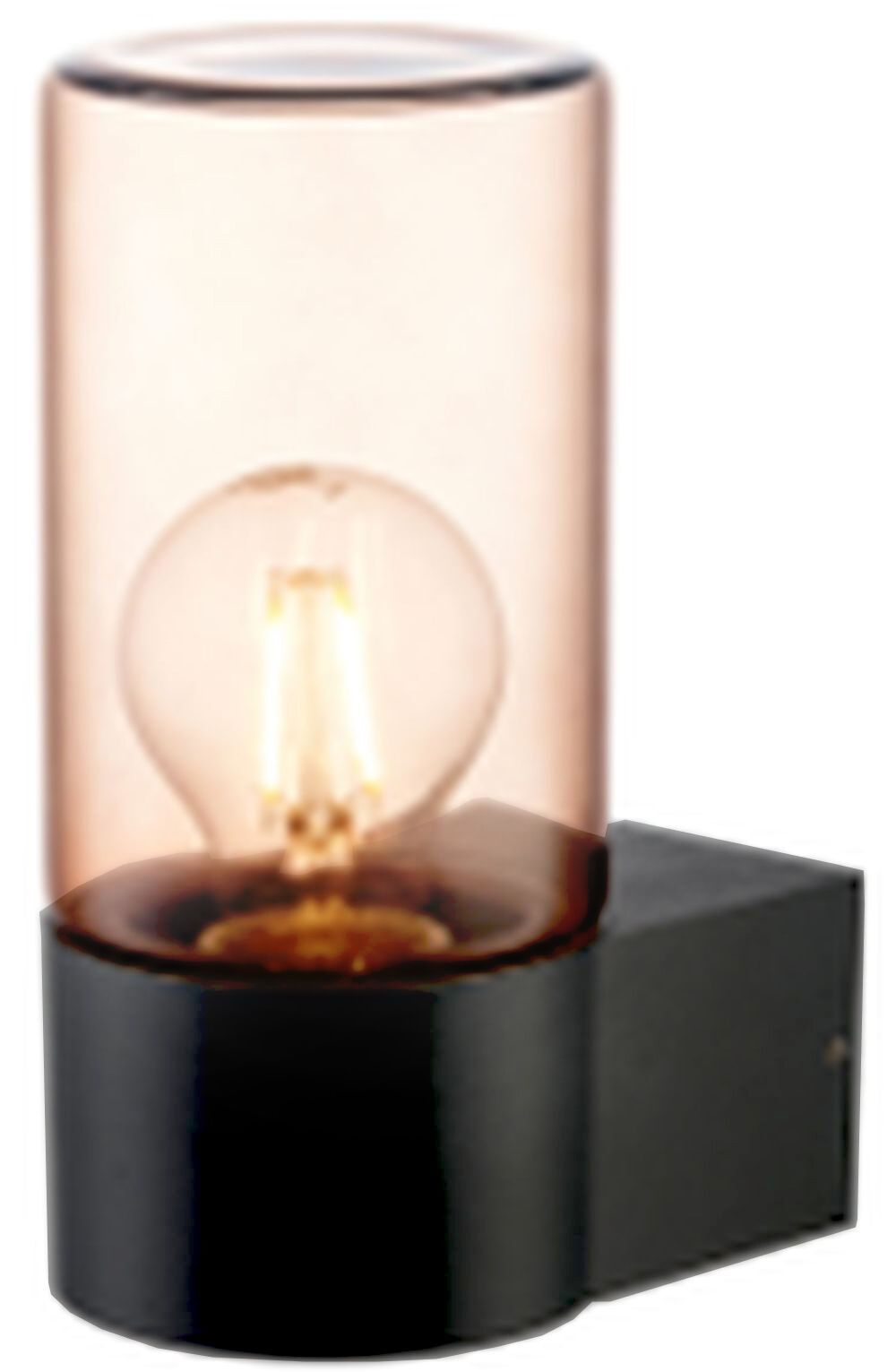 Außenwandlampe Aluminium Rauchglas E27 IP44 Modern Licht, Lampe, Glühbirne