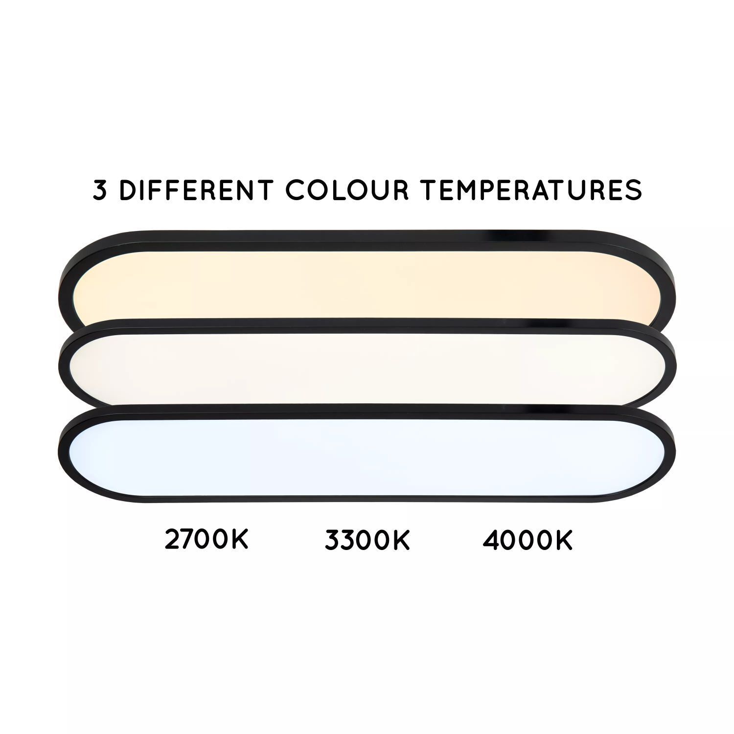 LED Deckenlampe dimmbar 60 cm 2700-4000 K Fernbedienung