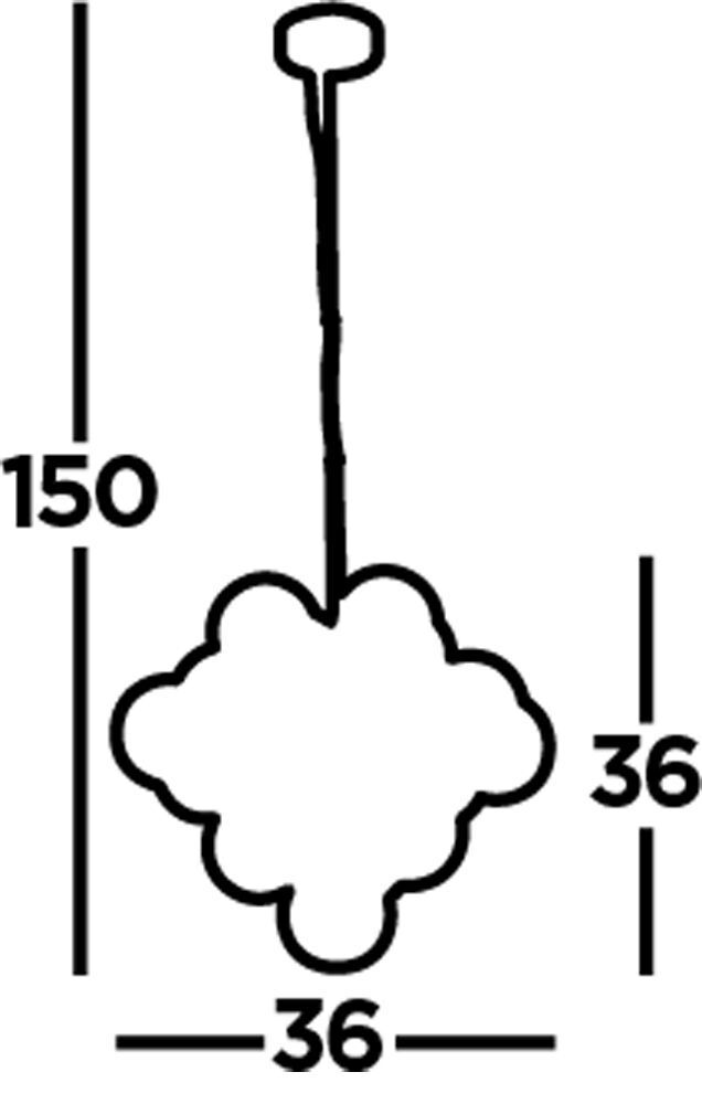 Lampe à suspendre verre Ø 41 cm 17x G9 gris fumée chrome décoratif