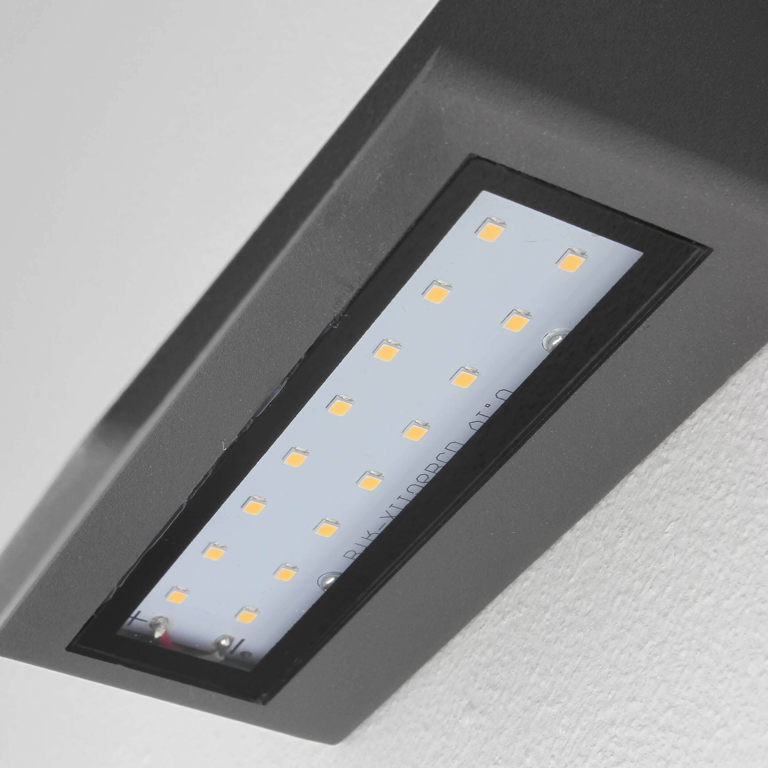 Applique murale d'extérieur moderne LED anthracite Deckenleuchte