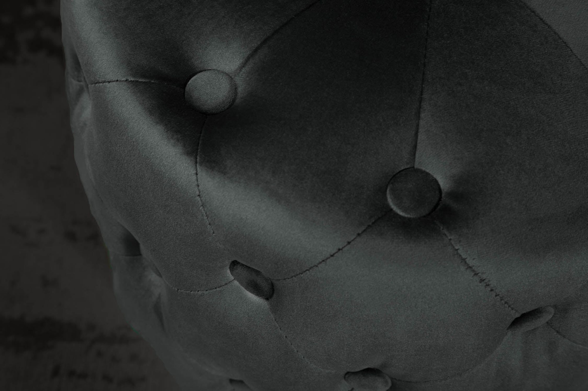 Pouf noir or en velours métal Ø 37 cm petit Person