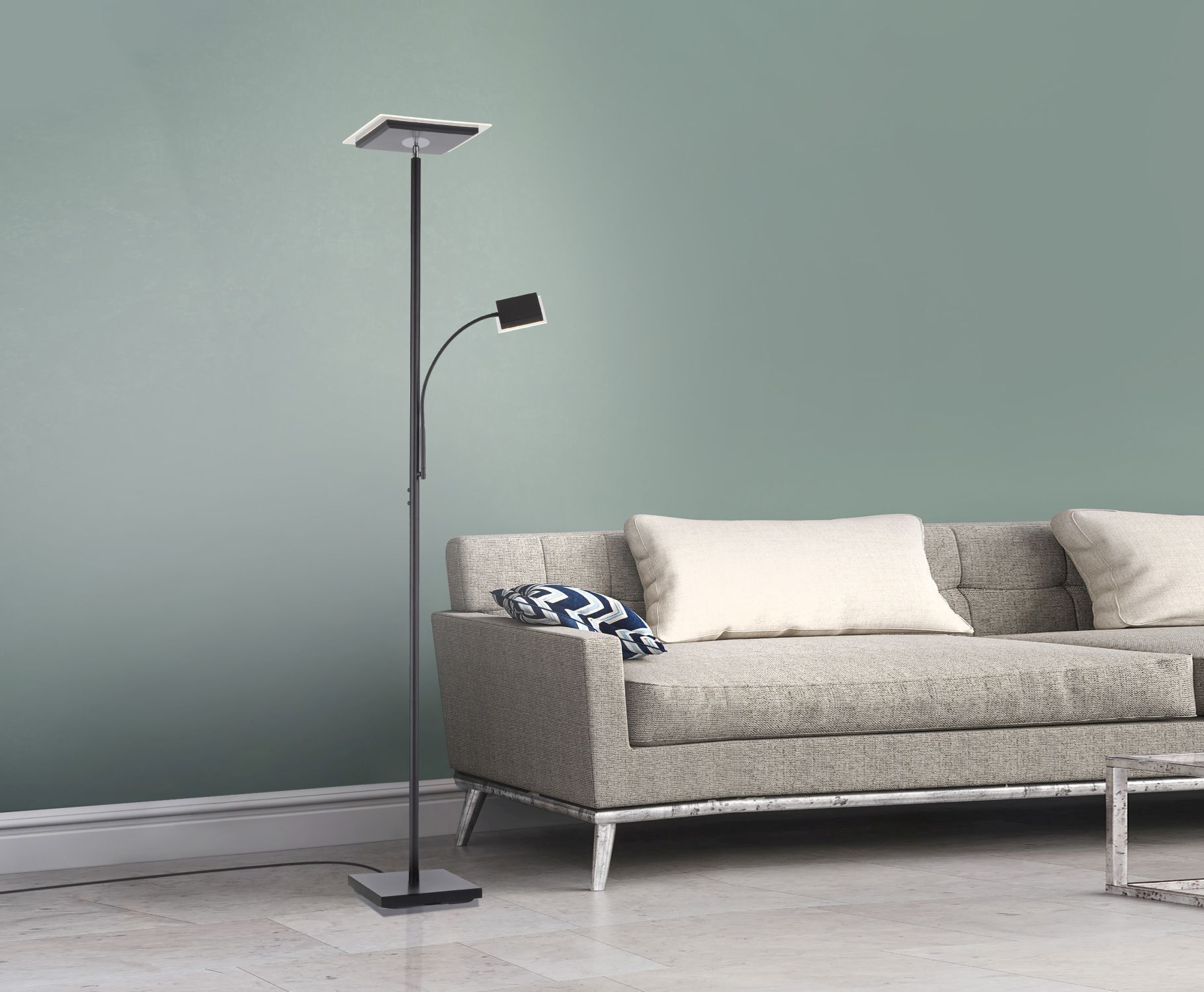 Lampe, Stehlampe, Couch, Mobiliar