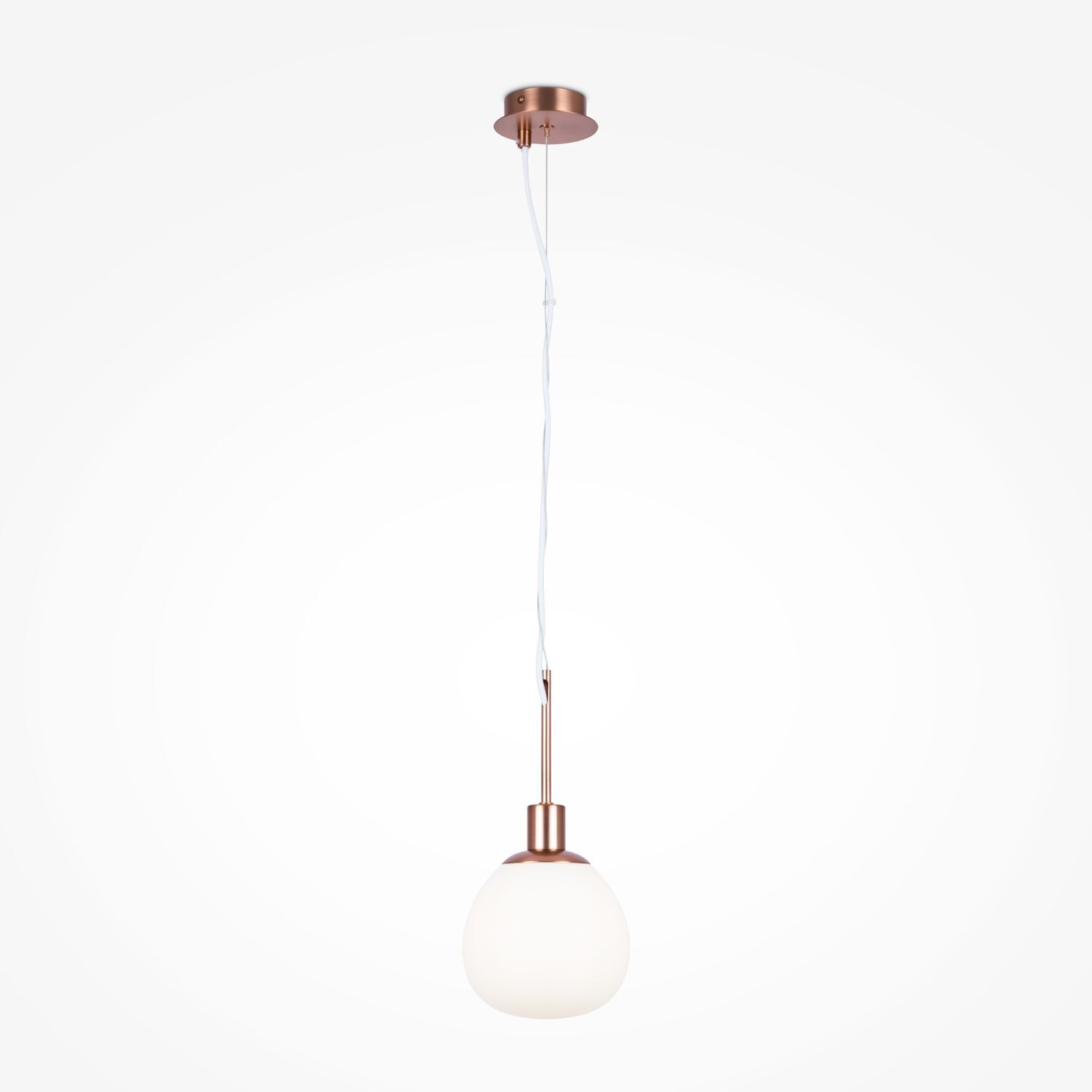 Lampe à suspendre métal verre rond D : 15 cm H : max. 153 cm E14