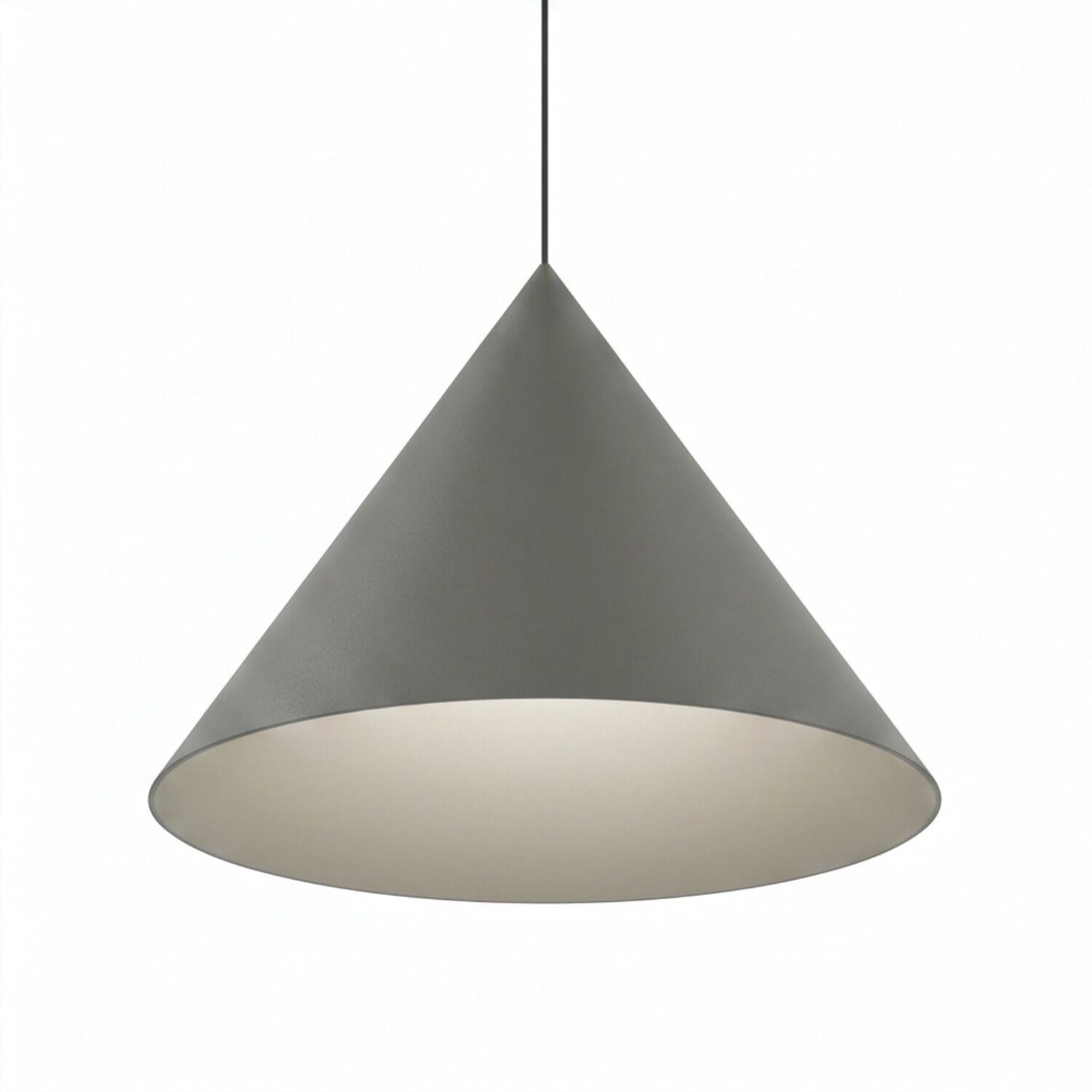 pendant, Lampe, Kegel, Grau, hängendes Licht