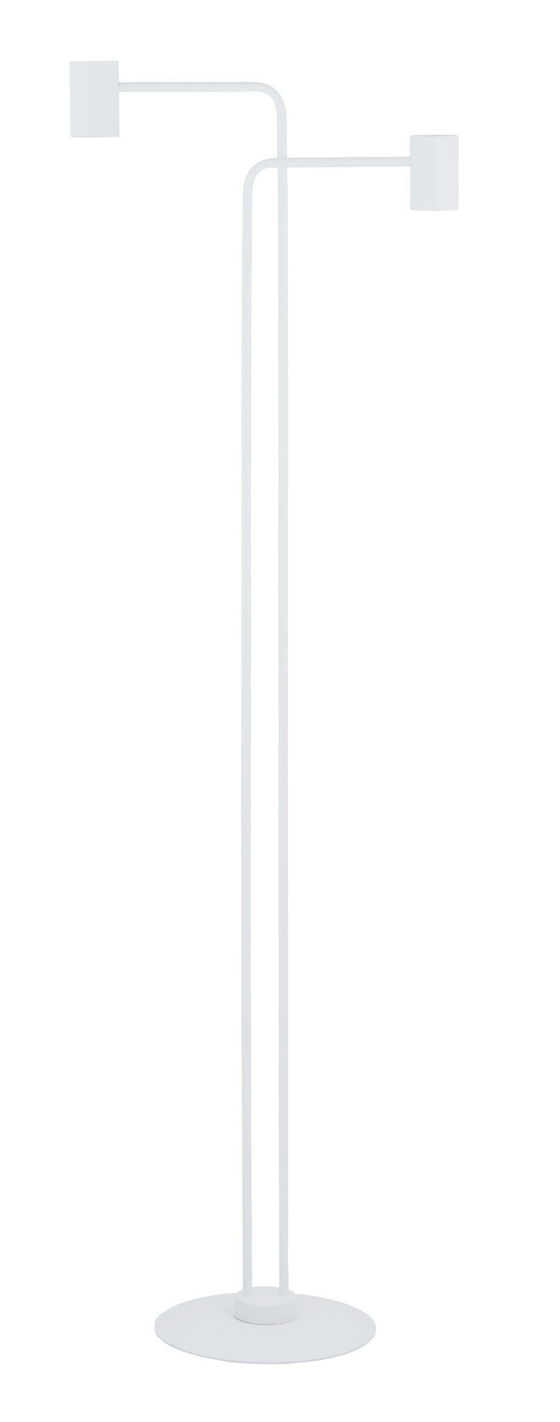 Lampadaire Blanc Métal Lire moderne 162 cm 2 flammes