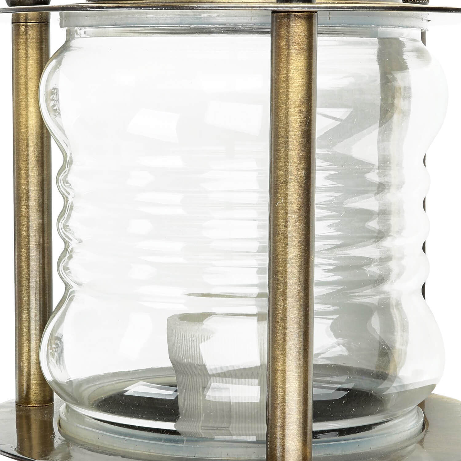 Lampe d'extérieur antique Lampe de socle MYKO laiton véritable Krug, Lampe