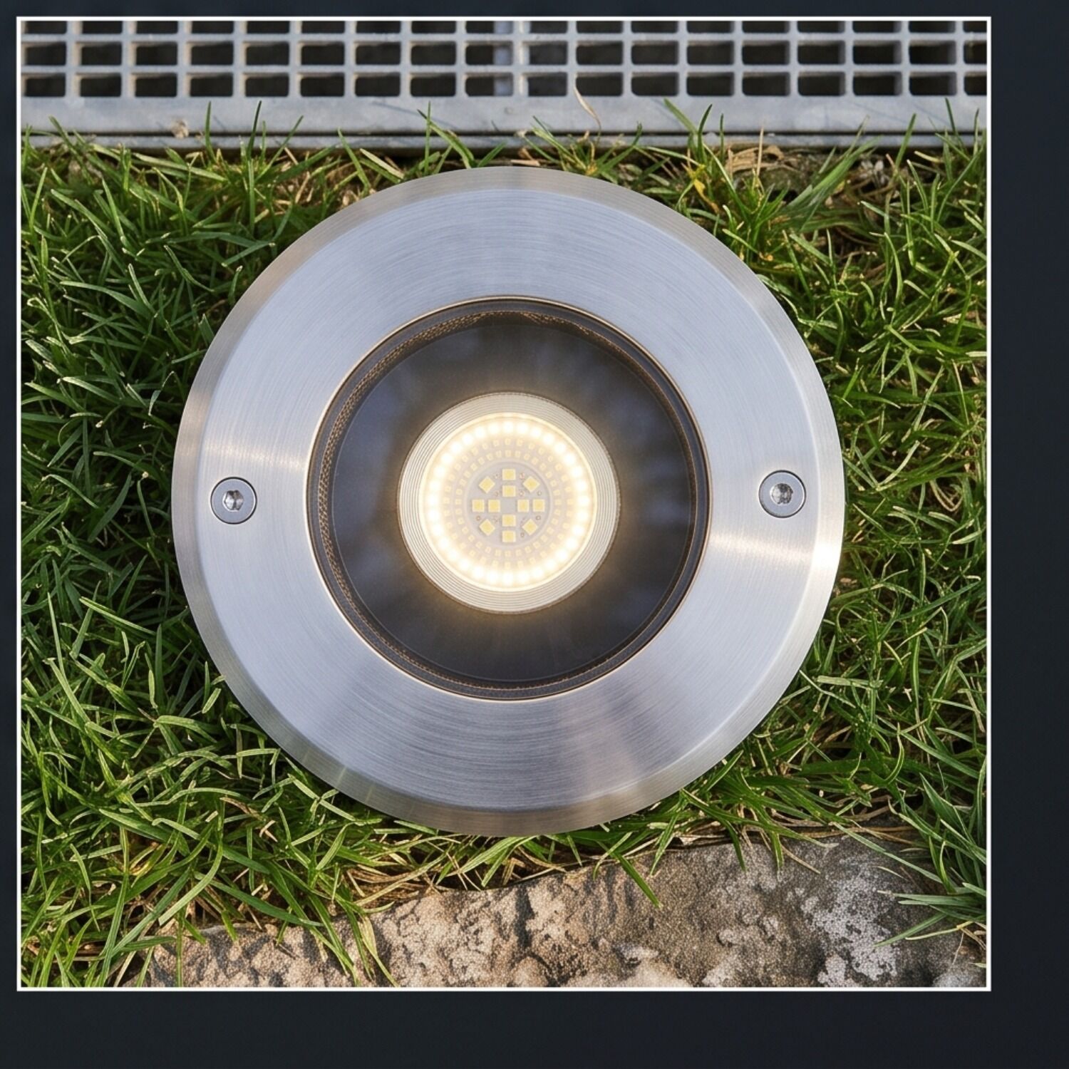 LED, Lichtspot, Bodenleuchte, Edelstahl, Außenbeleuchtung