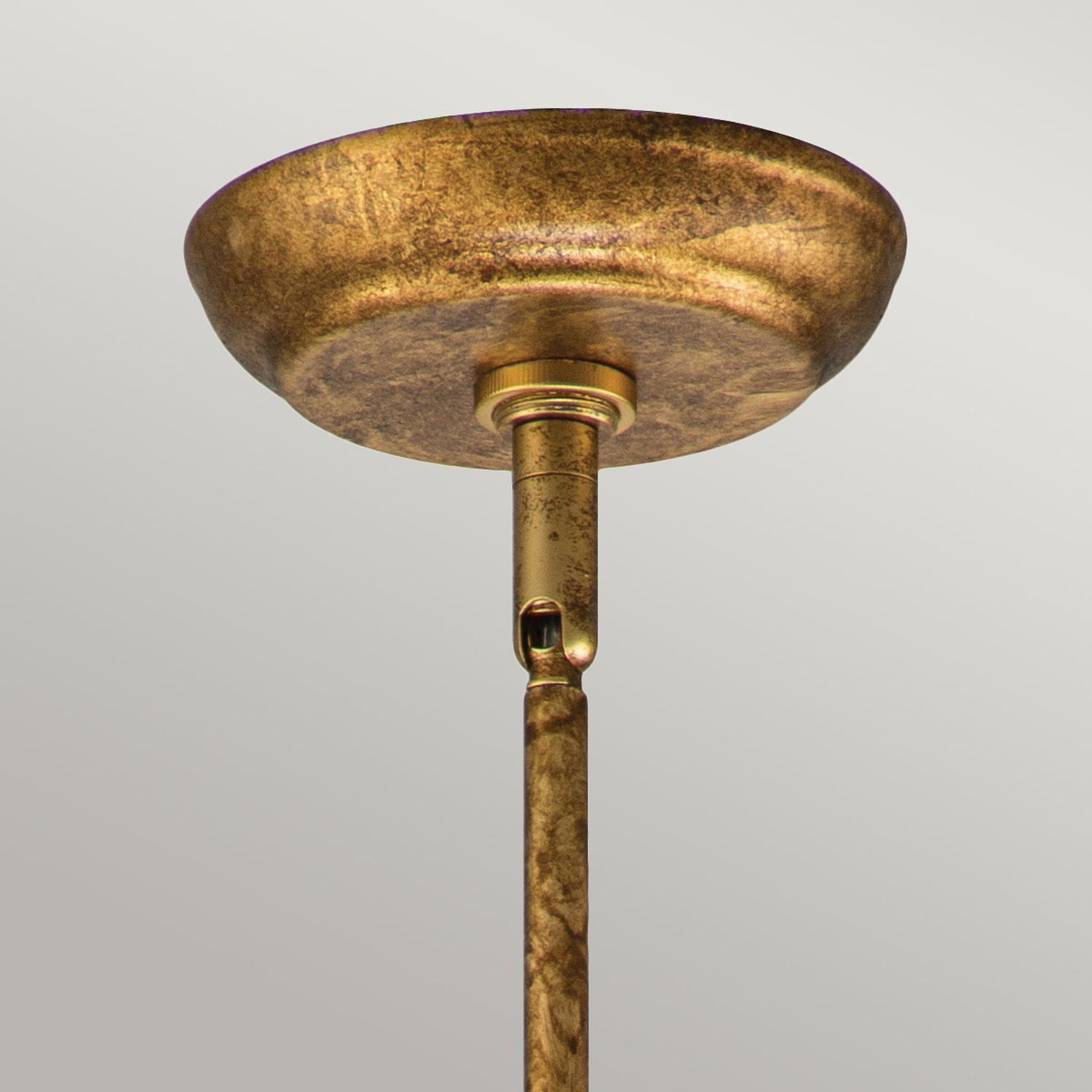 Lampe à suspendre Or L : 30,5 cm H : max. 127 cm Métal Cristal