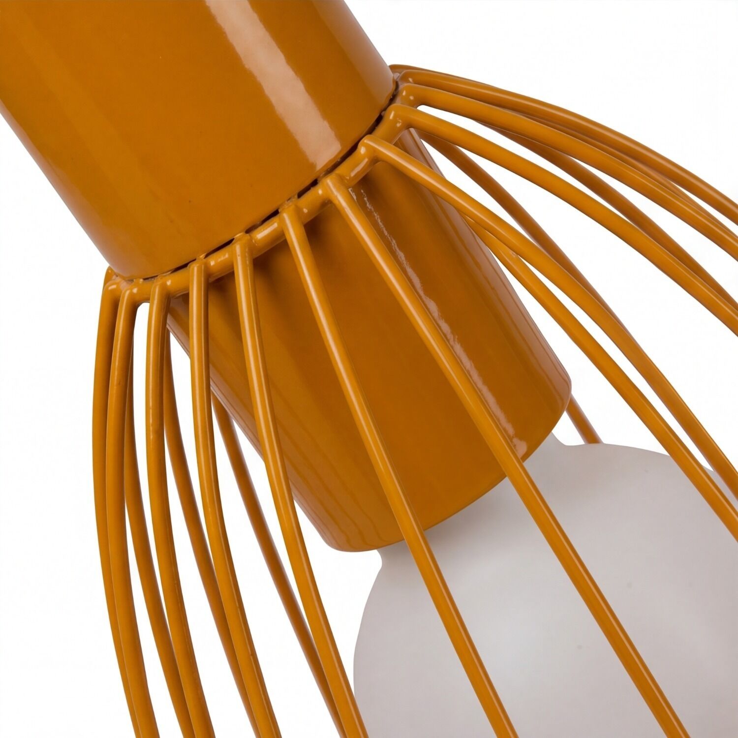 le128991-deckenstrahler-kinderzimmer-bad-wohnzimmer-innen-metall-e27-ip20-05 lampschirm, Rattan, orange, Drahtgestell, Deckenleuchte