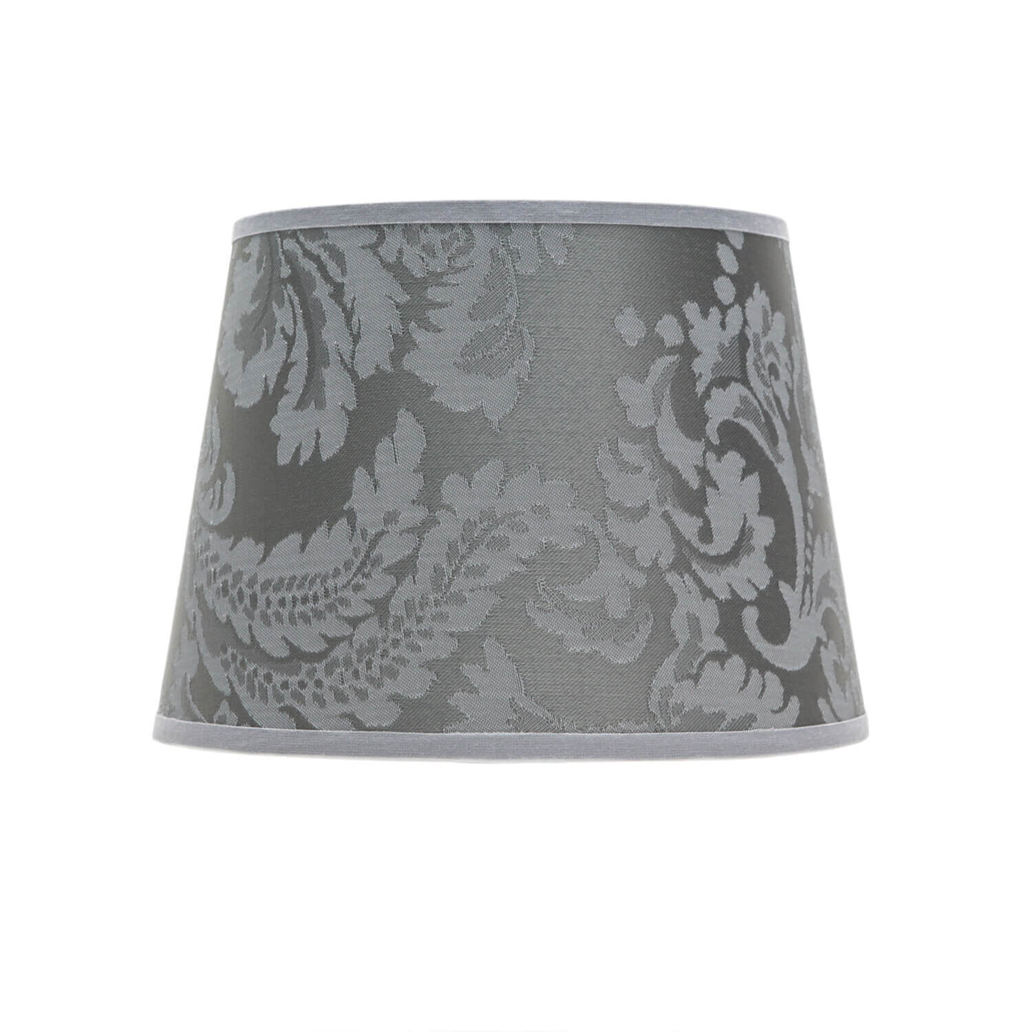 Petit abat-jour Lampe de table tissu argent