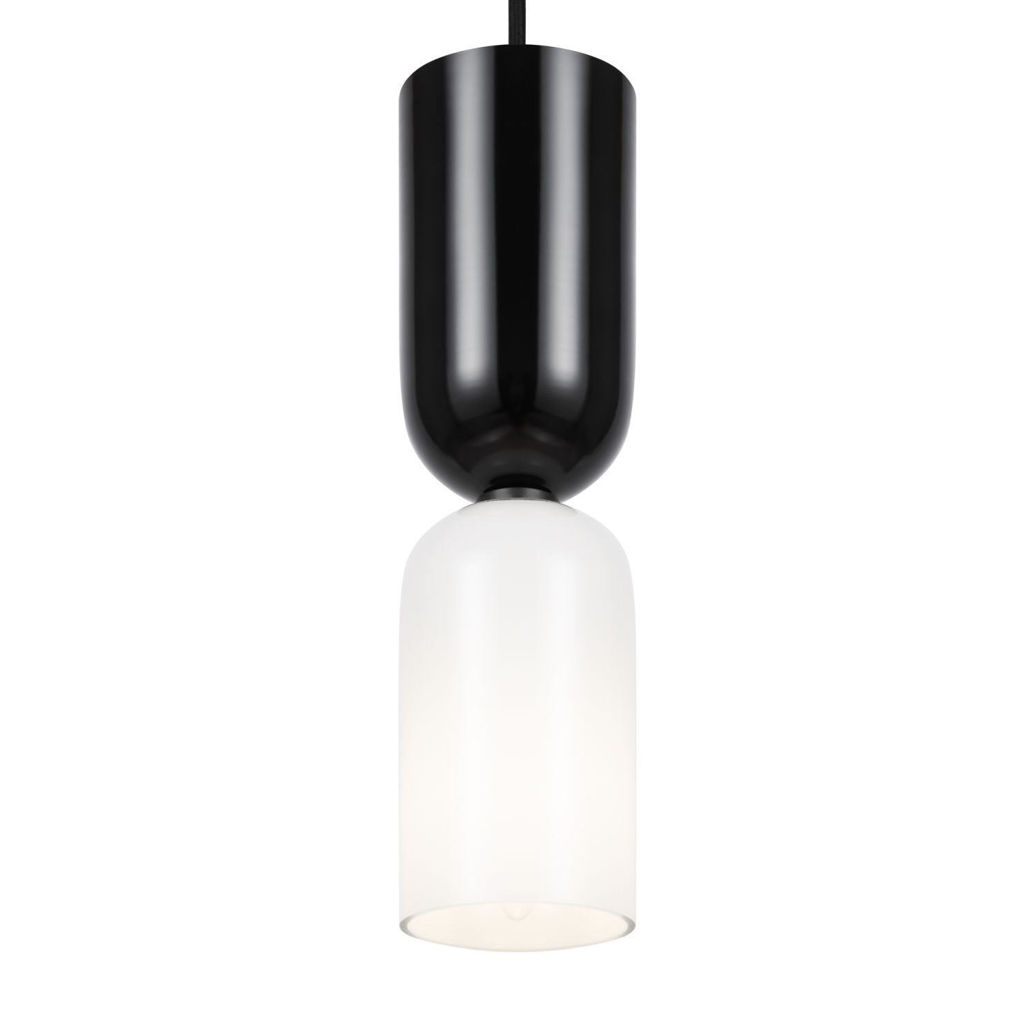 Lampe à suspendre métal verre E14 ronde Ø 8 cm H : max. 232 cm