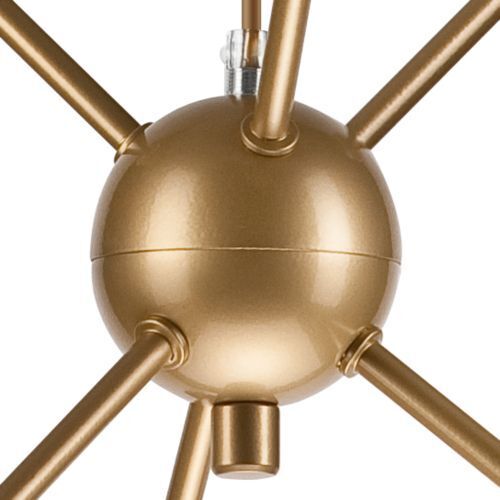 Lampe à suspendre métal or 6-flmg table à manger stylée