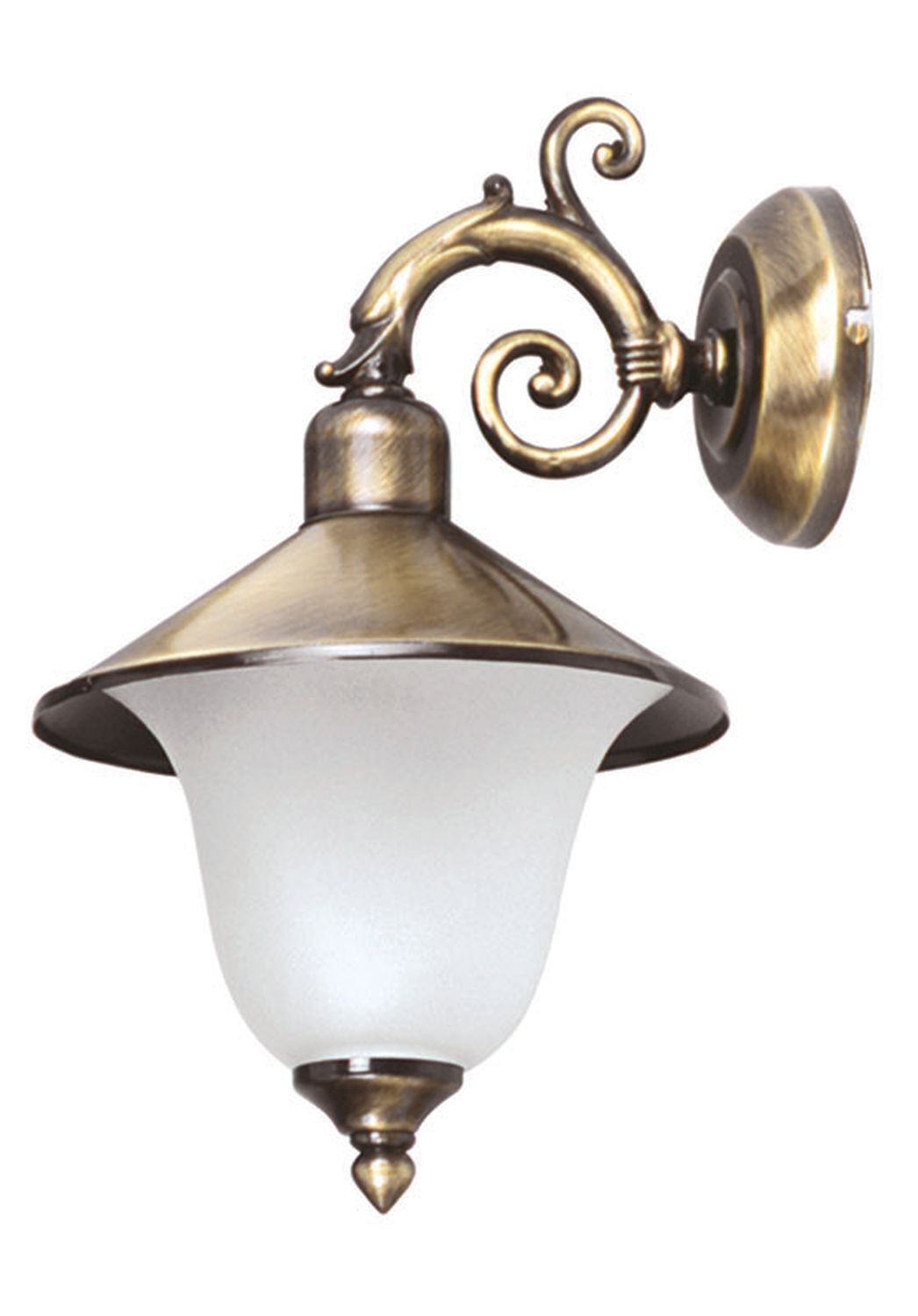 Außenwandlampe Messing Glas Haus Hof Rustikal Bronze, Leuchte, Lampe, Zimmer, Duscharmatur