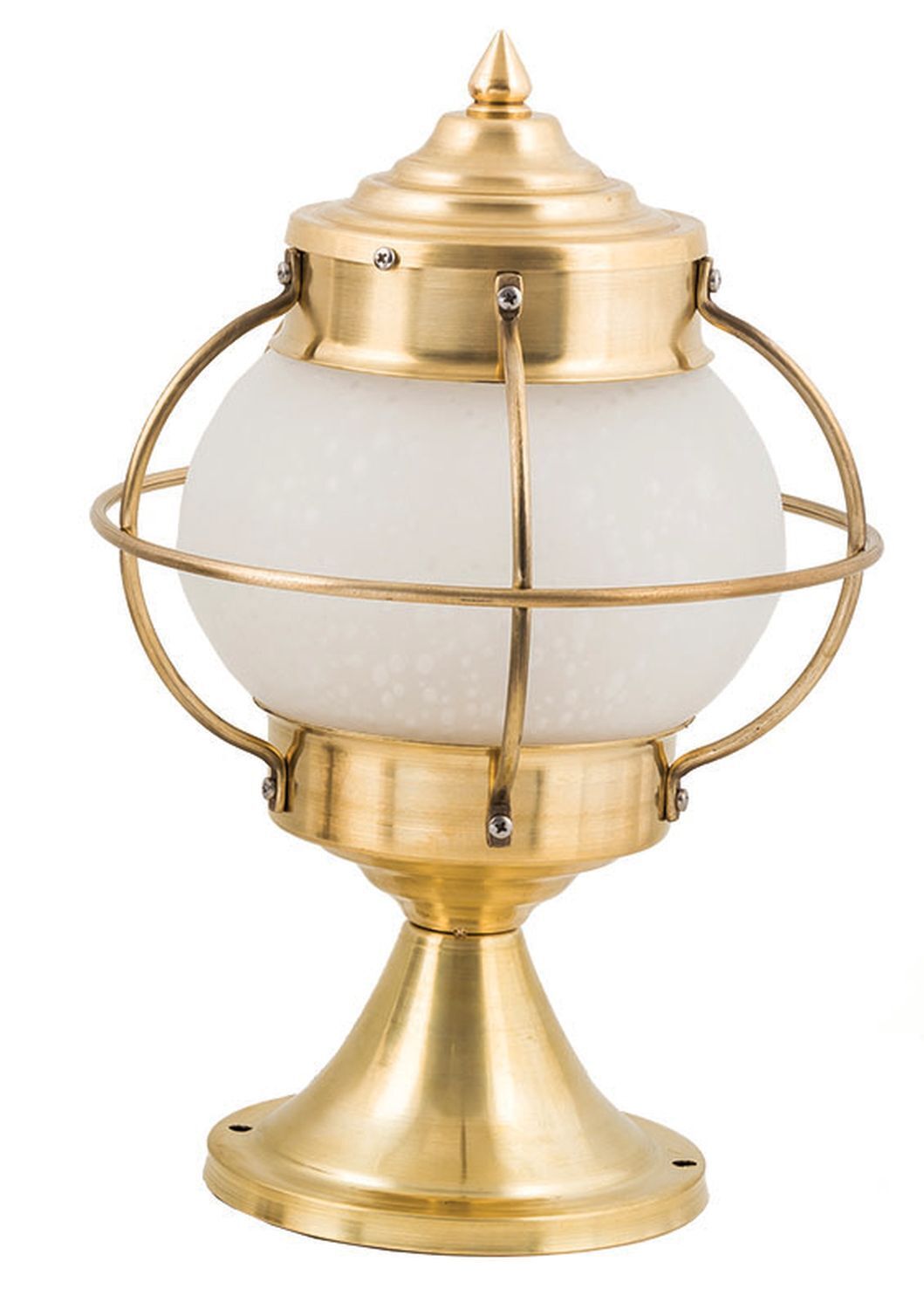 Lampe de terrasse laiton verre H:30cm décoratif