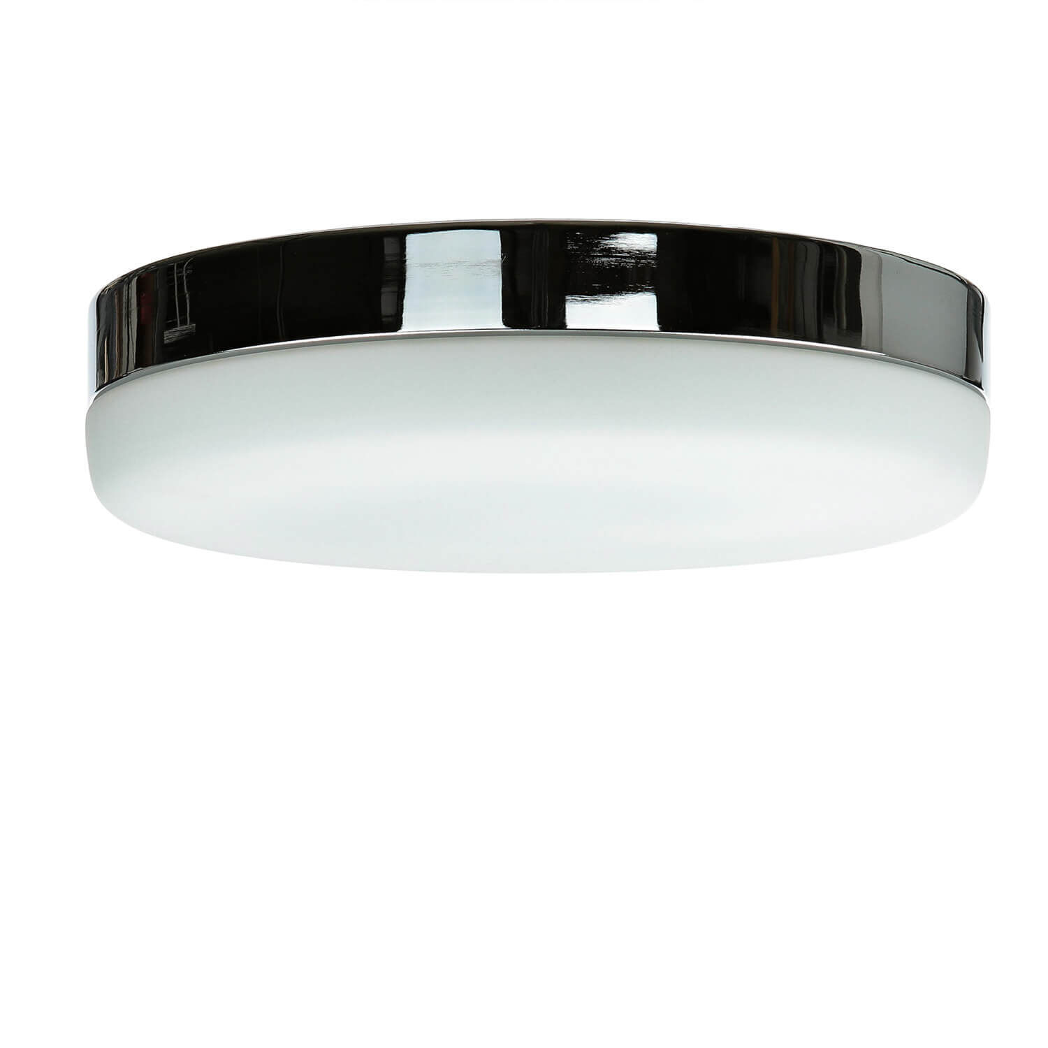 Deckenleuchte, Rund, Weiß, Chrom, LED