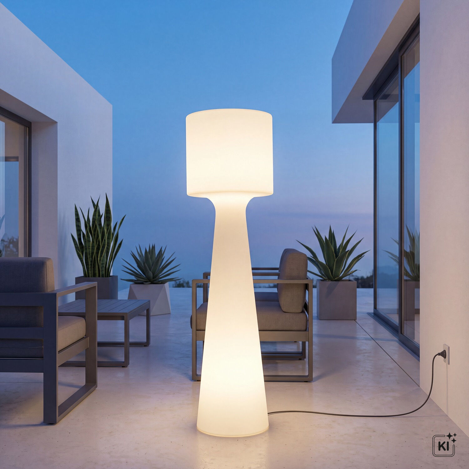 lampe, Stehlampe, modern, Außenbereich, neutral