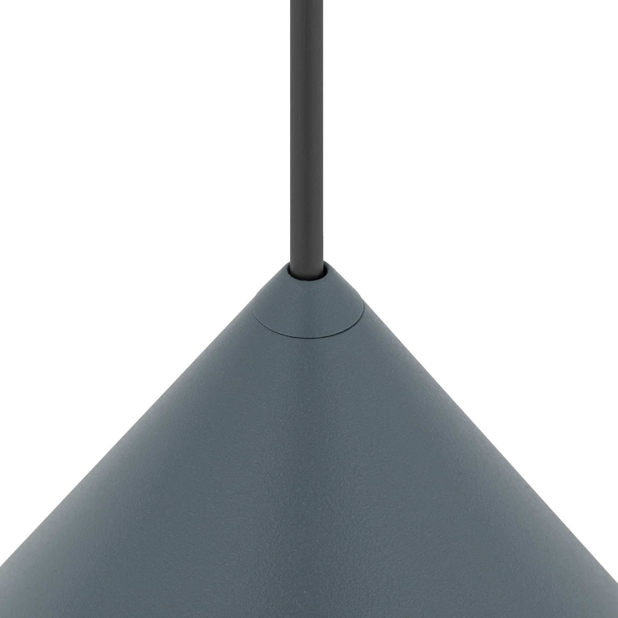 Dekorative Hängelampe Metall GU10 Ø20,5 cm Umbra Blau pendant-lamp, cone-shape, blue-gray, metal, hanging-lamp