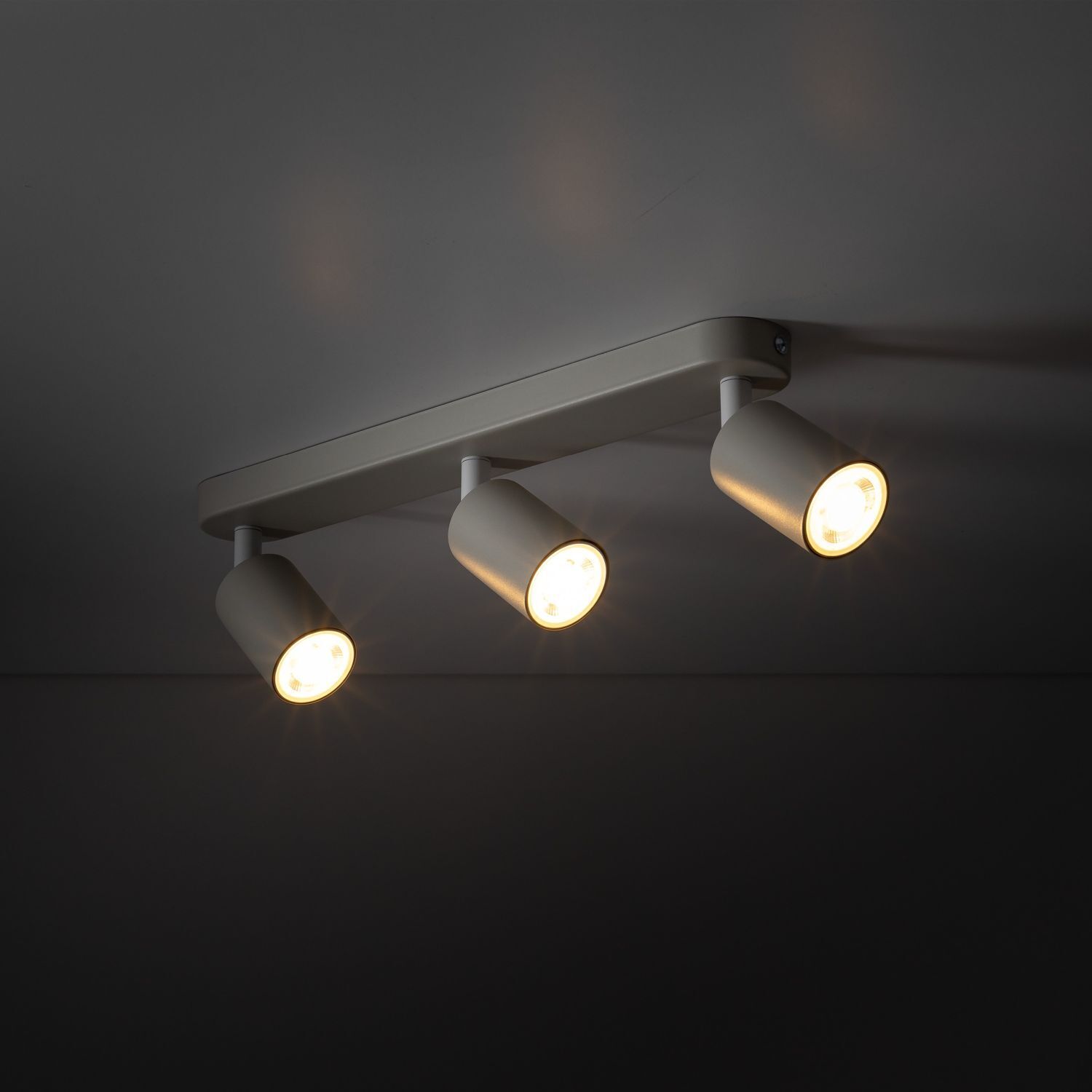 Lampe pour chambre d'enfant Gris L : 52 cm orientable Métal 3x GU10