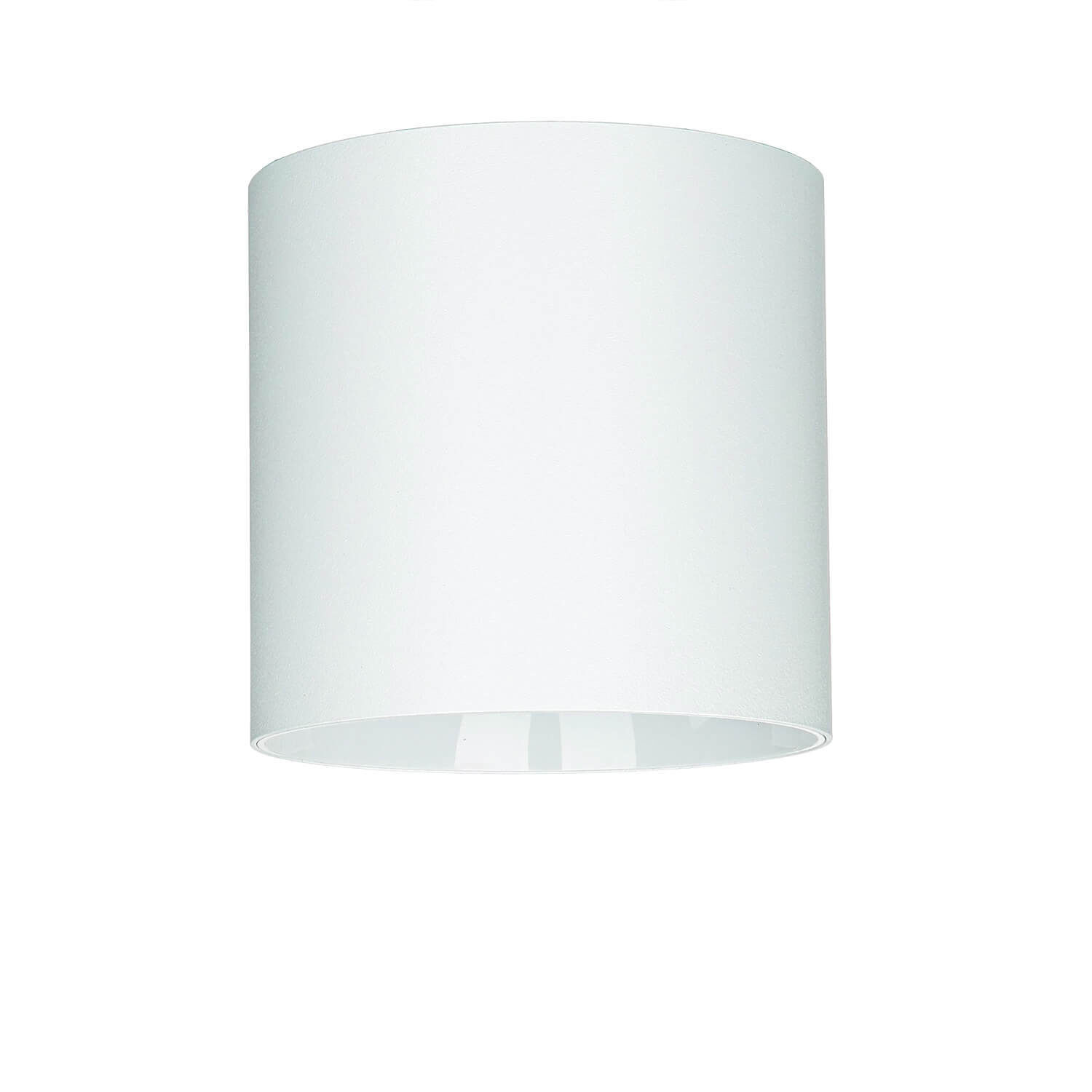 Spot de plafond blanc métal accentué Ø12,7cm GU10