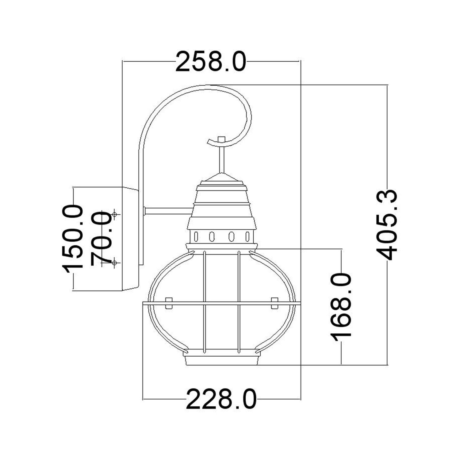 Applique extérieure aluminium verre H : 40,5 cm IP44 LOUIS Applique extérieure aluminium verre H : 40,5 cm IP44 LOUIS
