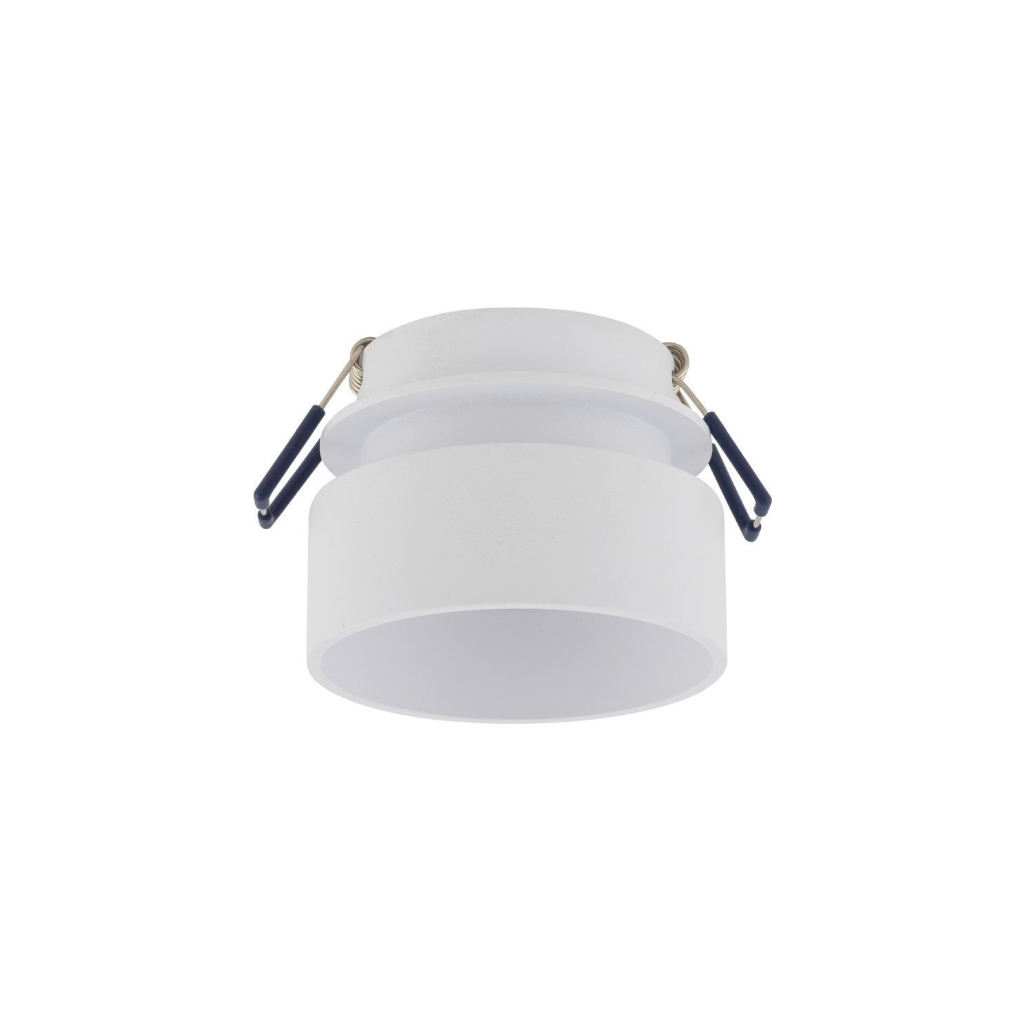Luminaire encastré blanc aluminium GU10 Ø8 cm rond apparent