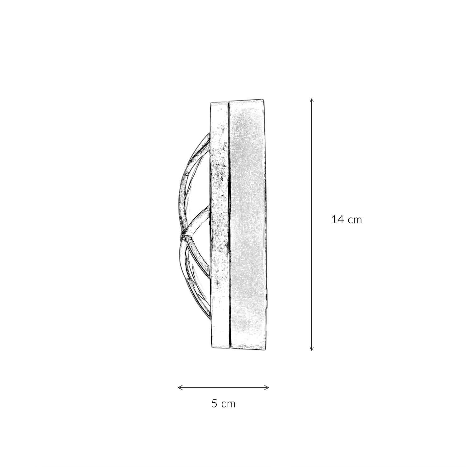 Applique murale Extérieur Rustique Nickel Laiton véritable rond