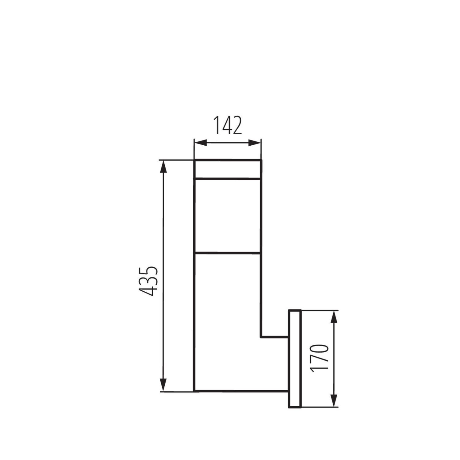 Applique extérieure Moderne carrée IP54 Maison Jardin