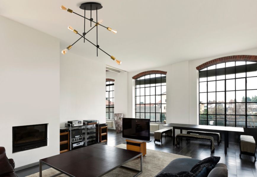 Wohnzimmer, Kronleuchter, Innenarchitektur, Inneneinrichtung, Überwachen