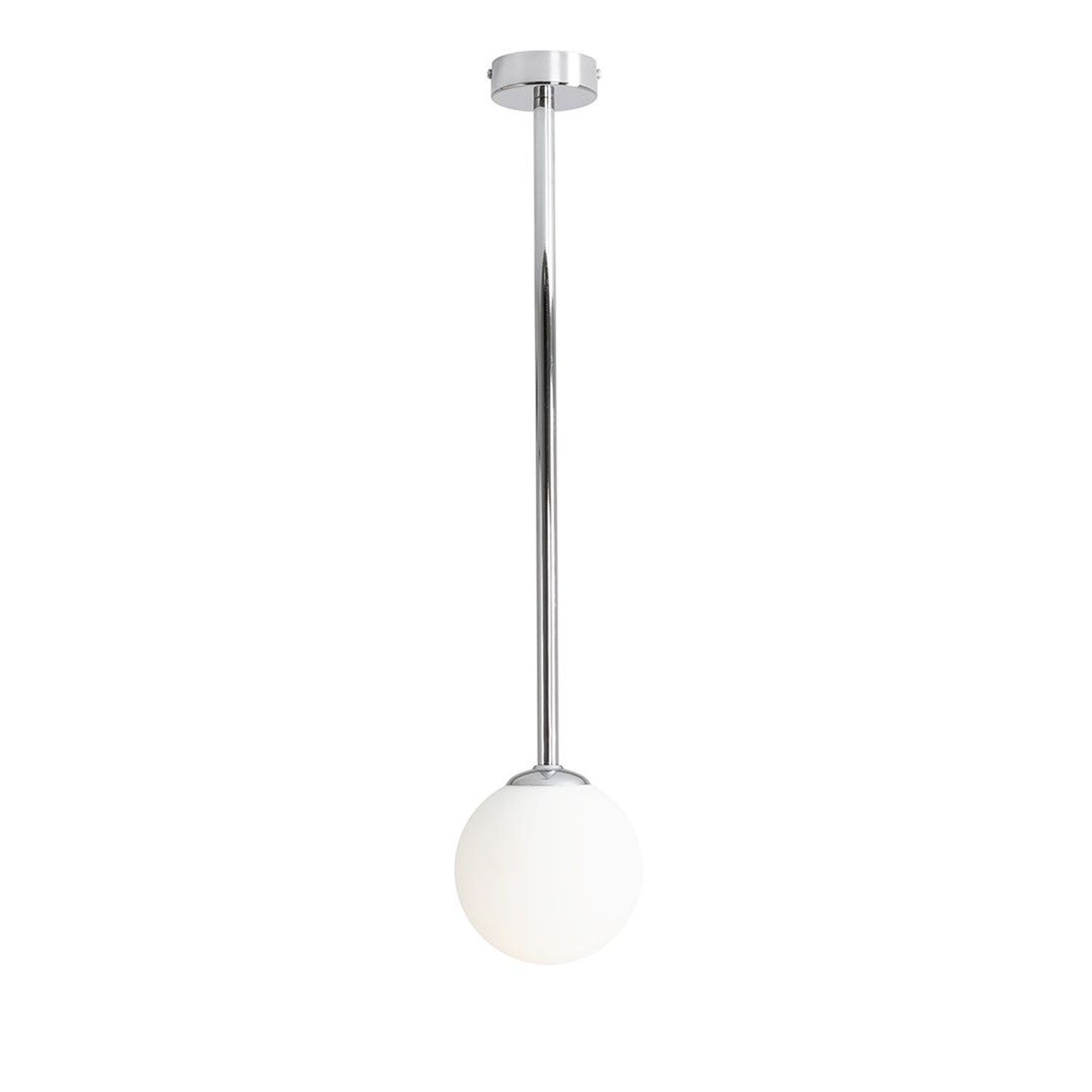 Blendarme plafonnier verre métal chromé E14 H:67 cm
