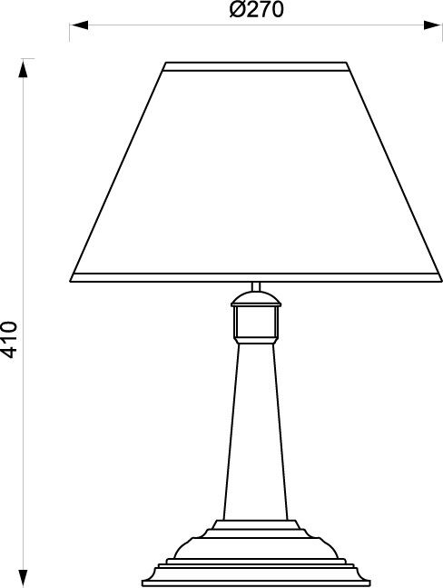 Lampe de table maritime laiton H:41cm Antique MIREA