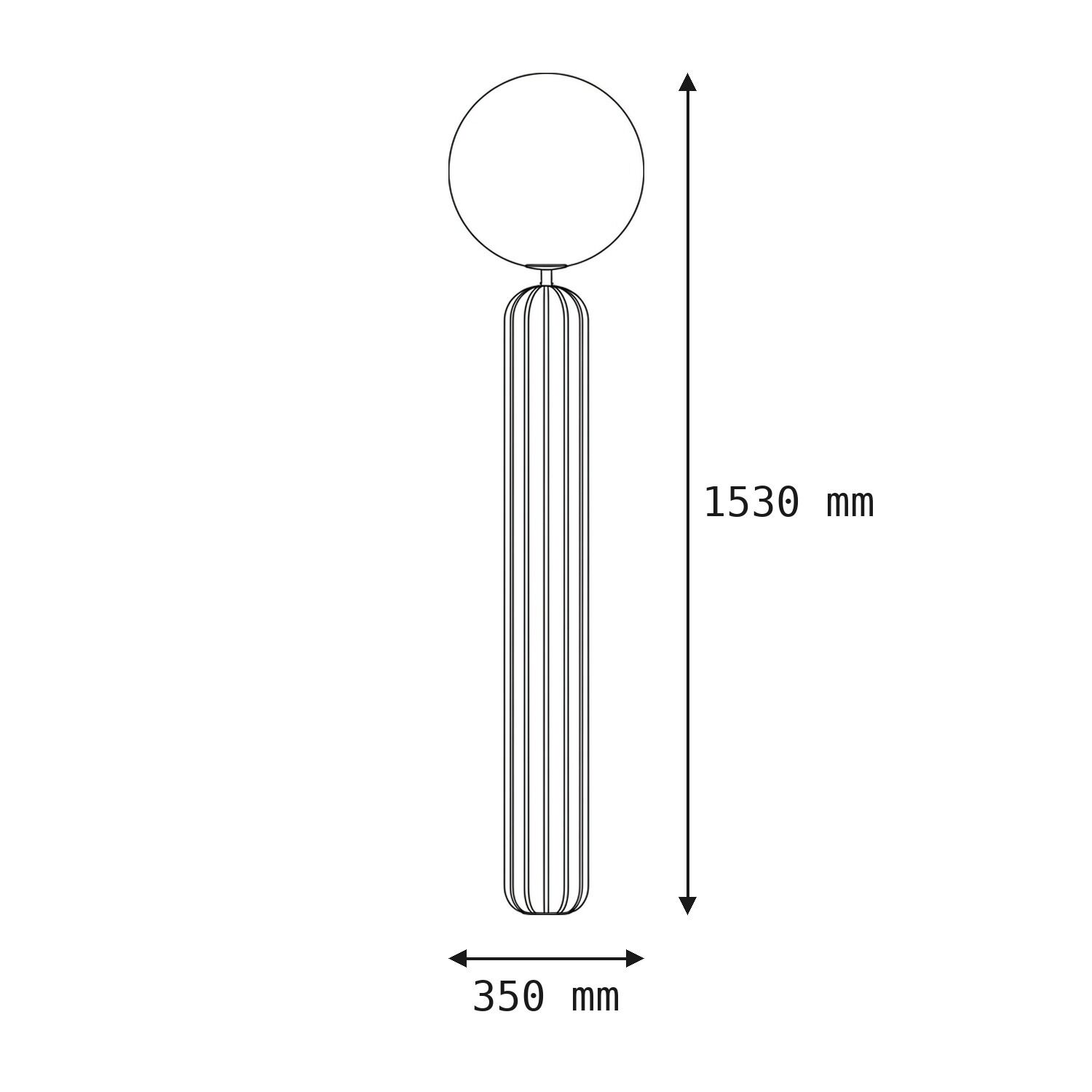 le141801-stehlampe-aussen-metall-kunststoff-modern-farbwechsel-07 lampe, standing lamp, runder kopf, rohrförmiger fuß, abmessungen 1530 mm x 350 mm