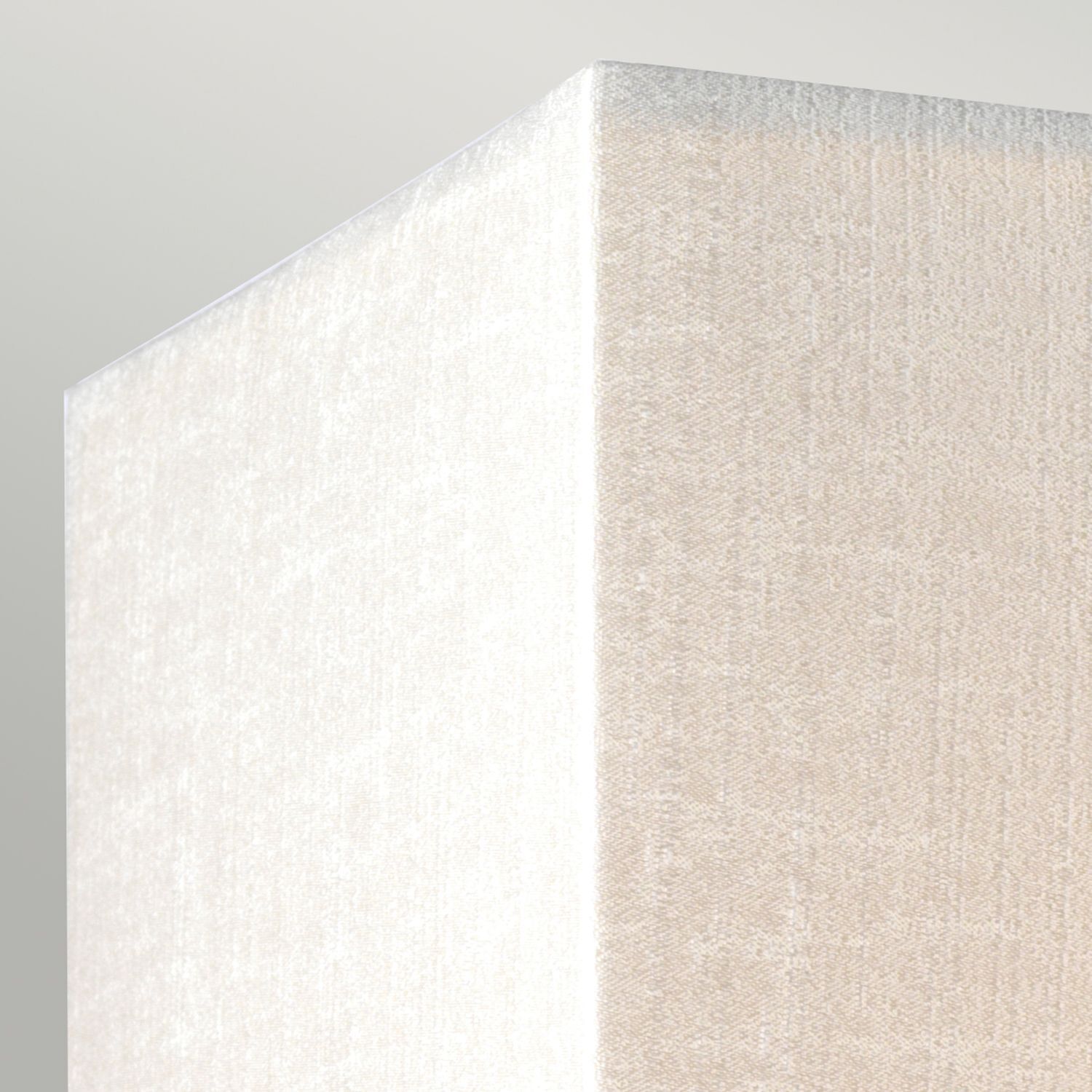 Applique murale d'angle tissu crème laiton E27 NADATILA