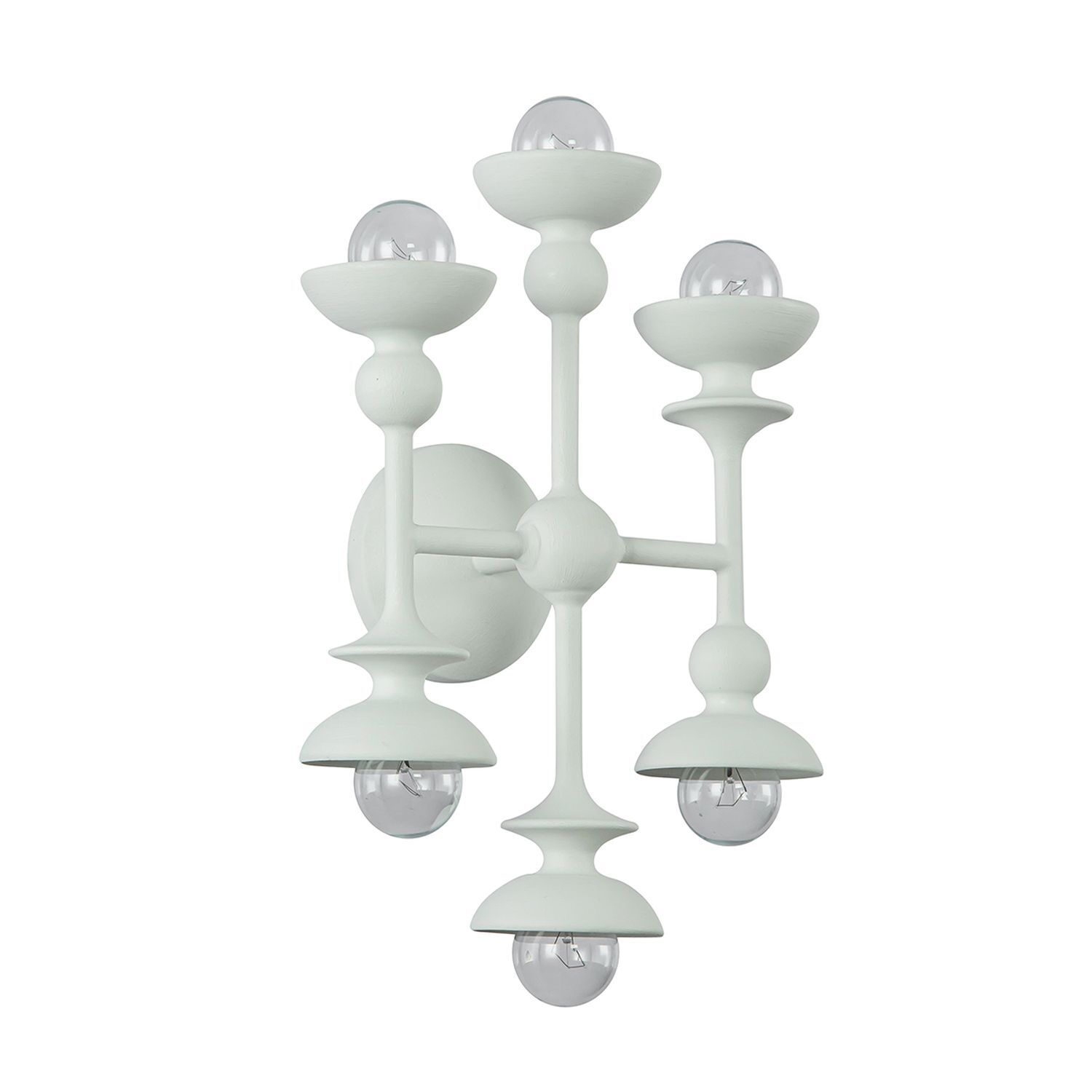 wandleuchte-badezimmer-lampen-metall-lampen-alarun-6x-e14-bis-60w-weiss-antik-dimmbar-stahl-fuer-wohnzimmer-bad-landhaus-le141981-03 Wandlampe, Kronleuchter, Mehrarmig, Grau, Glaskugeln