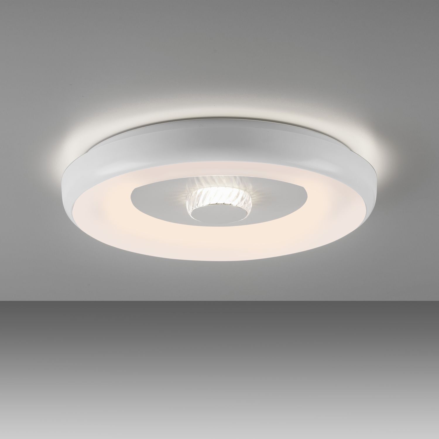 LED Deckenlampe Weiß RGB Beleuchtung mit Ø39 cm 2200 lm Deckenleuchte, Kronleuchter, Lampe