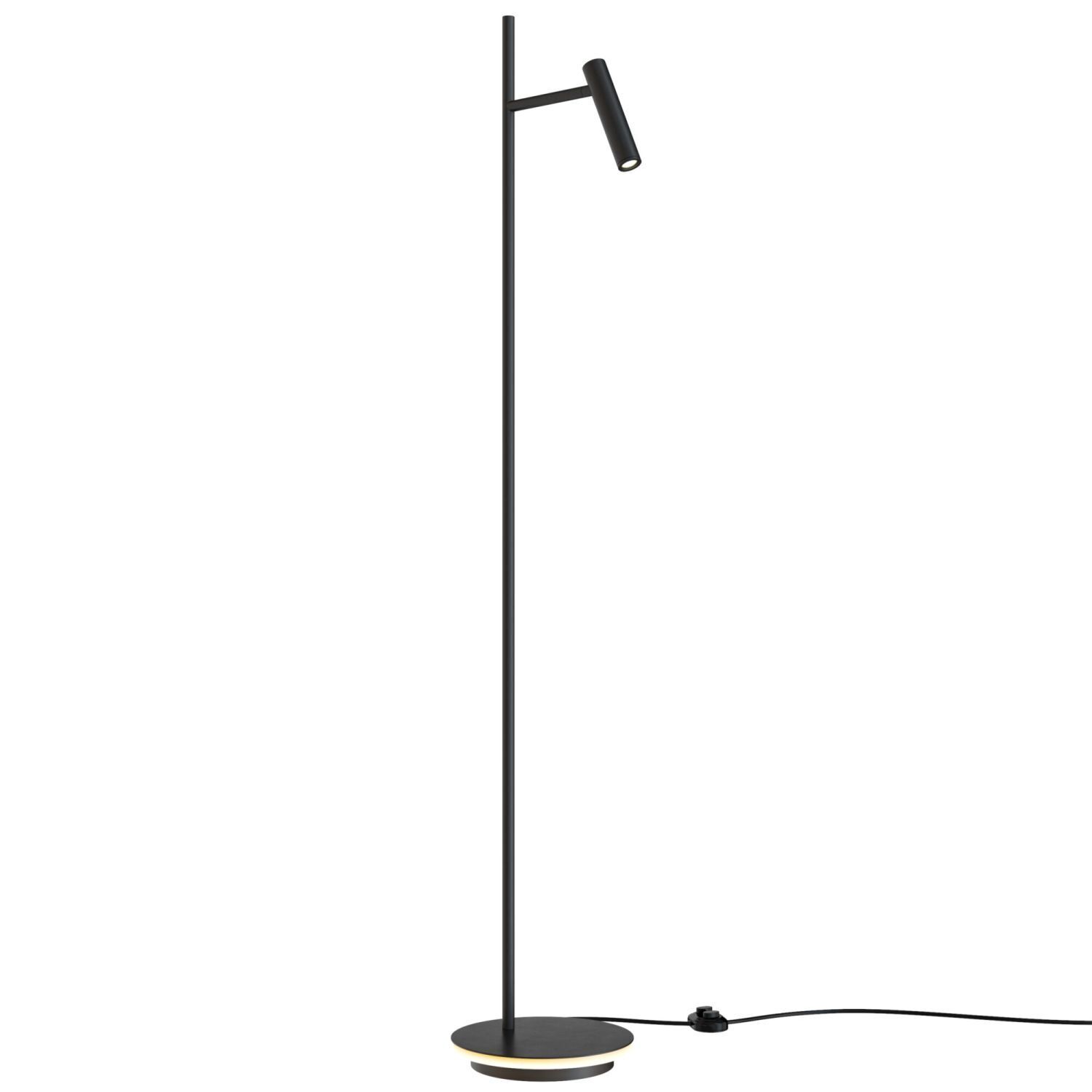 Lampadaire LED métal 138,7 cm de haut noir 730 lm JELLA Lampe, Elektrisches Gerät, Mikrofon
