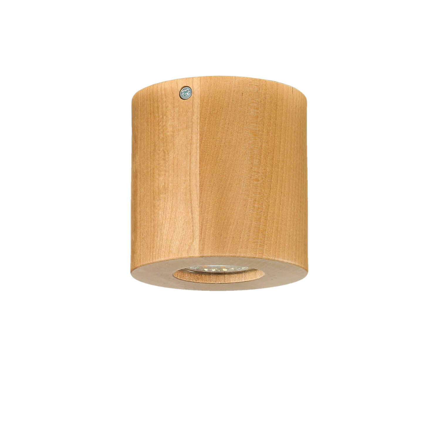 Lampe de plafond en bois Ø10cm petit rond GU10 Moderne