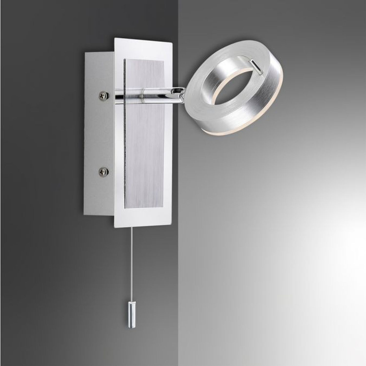 Spot mural à LED Interrupteur à tirette IP44 flexible en aluminium Beleuchtung