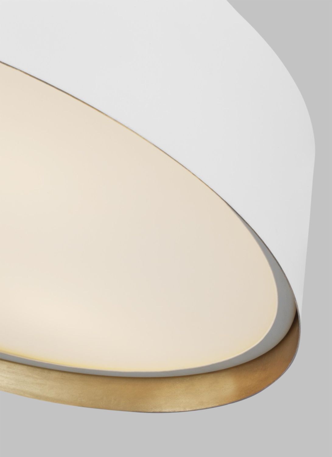 Lampe de plafond Blanc Or Ø37cm rond Moderne Métal ZENU