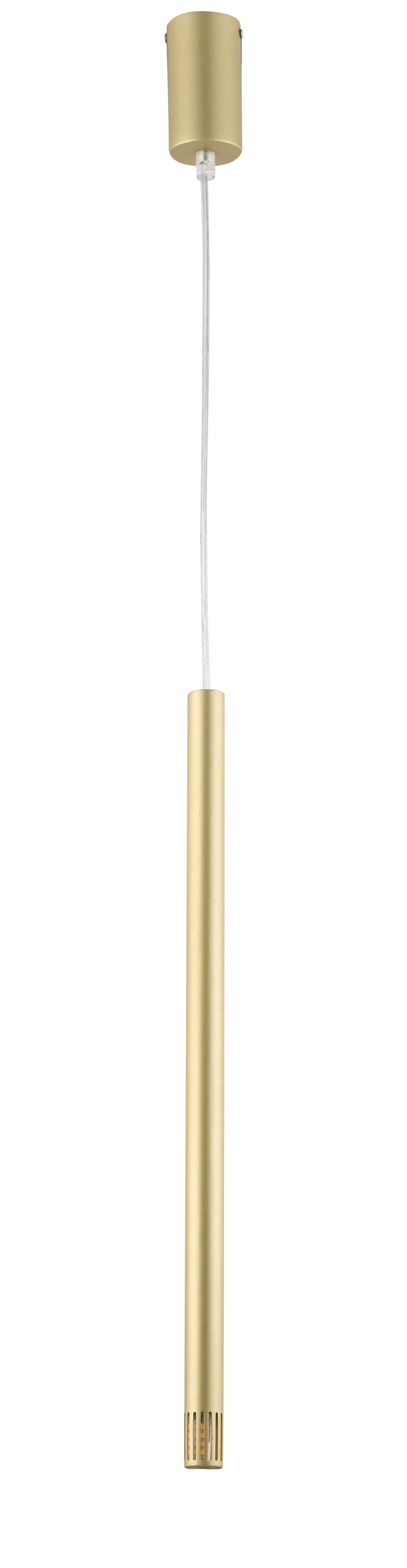Lampe à suspendre moderne Or Cylindre Moderne Ø5 cm rond G9