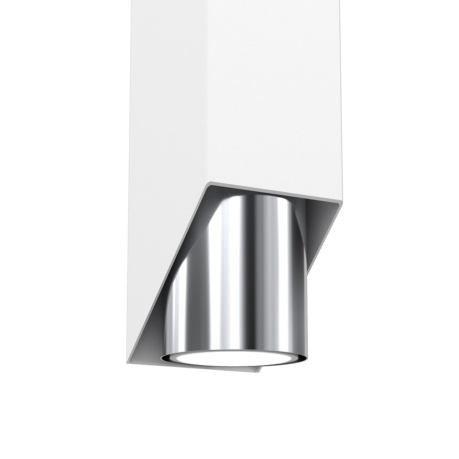 Applique murale métal blanc chrome GU10 accentuée avec style