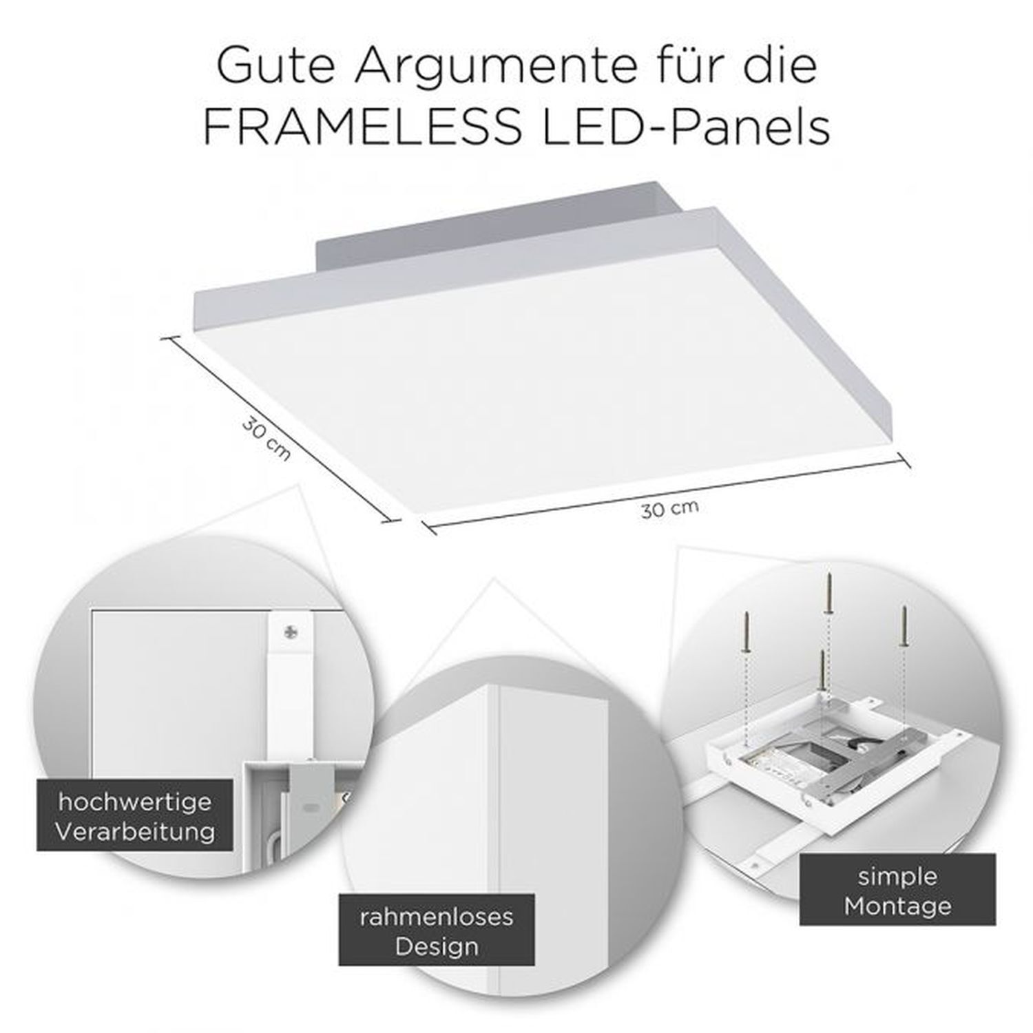 Plafonnier LED à intensité variable Télécommande blanche Mémoire