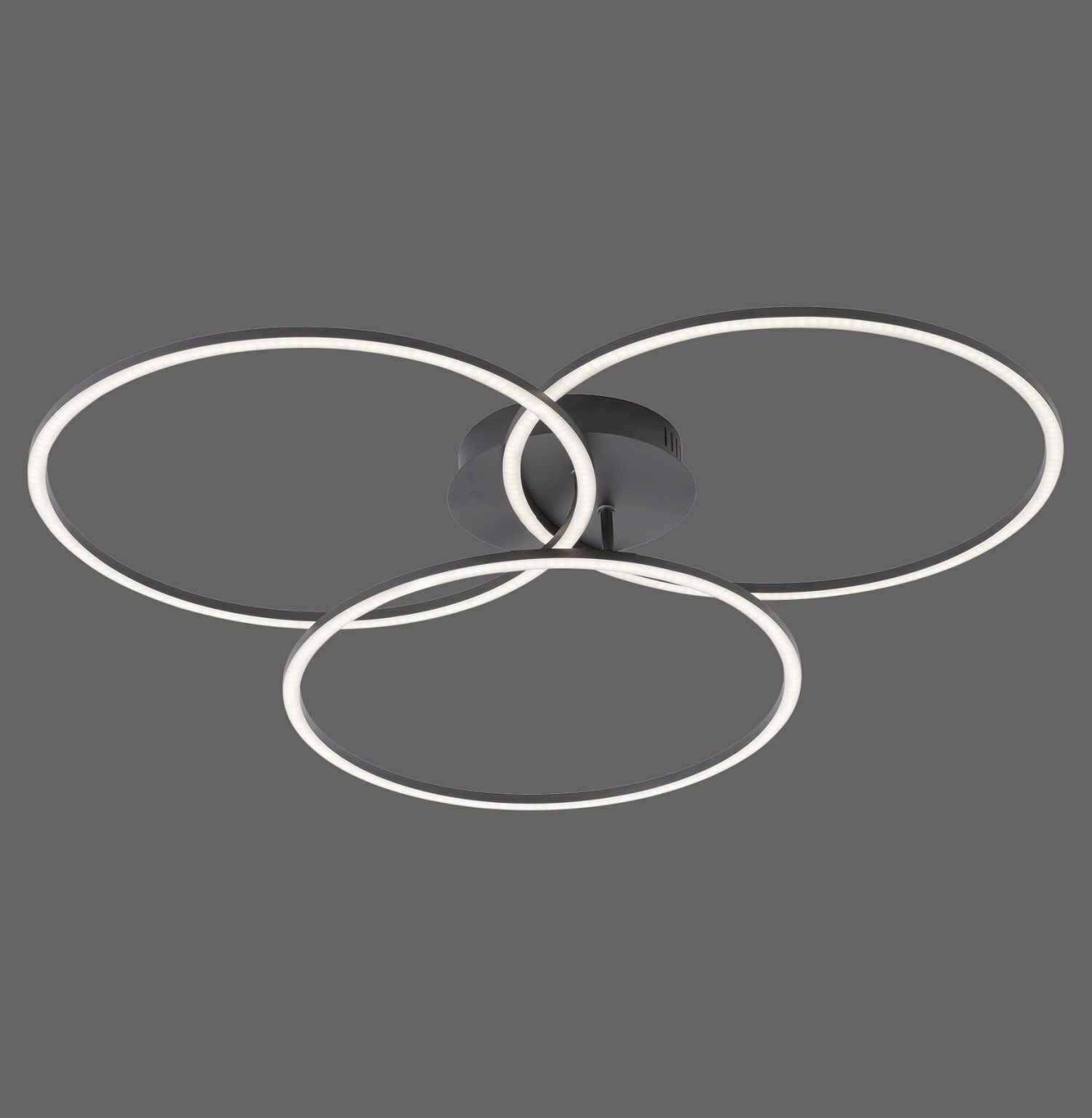 Plafonnier LED métal noir 12 W 1500 lm mobile Plafonnier LED métal noir 12 W 1500 lm mobile