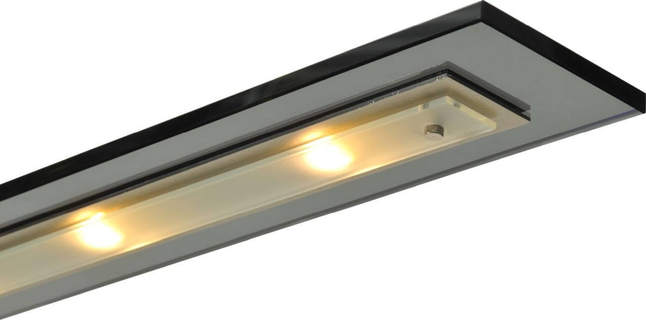 Suspension à LED ajustable Abat-jour en verre Moderne Noir
