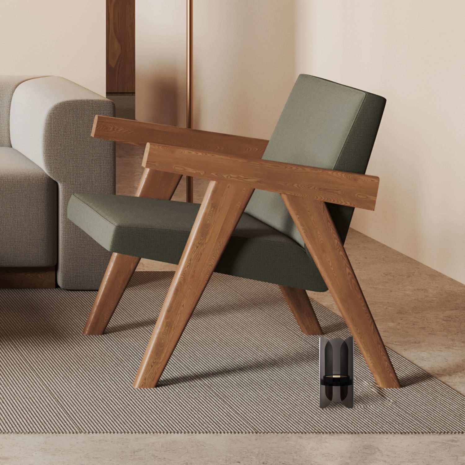 Lampe de table LED métal hauteur 30 cm noir 550 lm LOTTE Moebel, Stuhl, Holz, Sessel