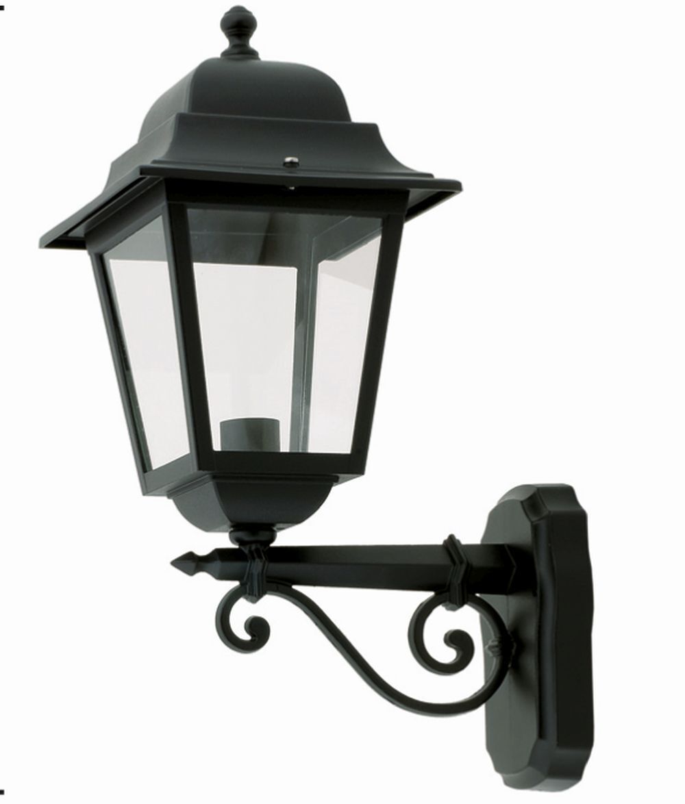 Grande lampe d'extérieur Rustique Noir H:50cm Aluminium