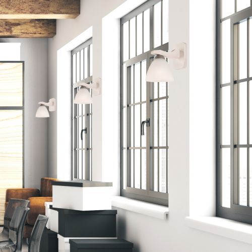 Applique BATORY Marron Bois Verre confortable Lampe