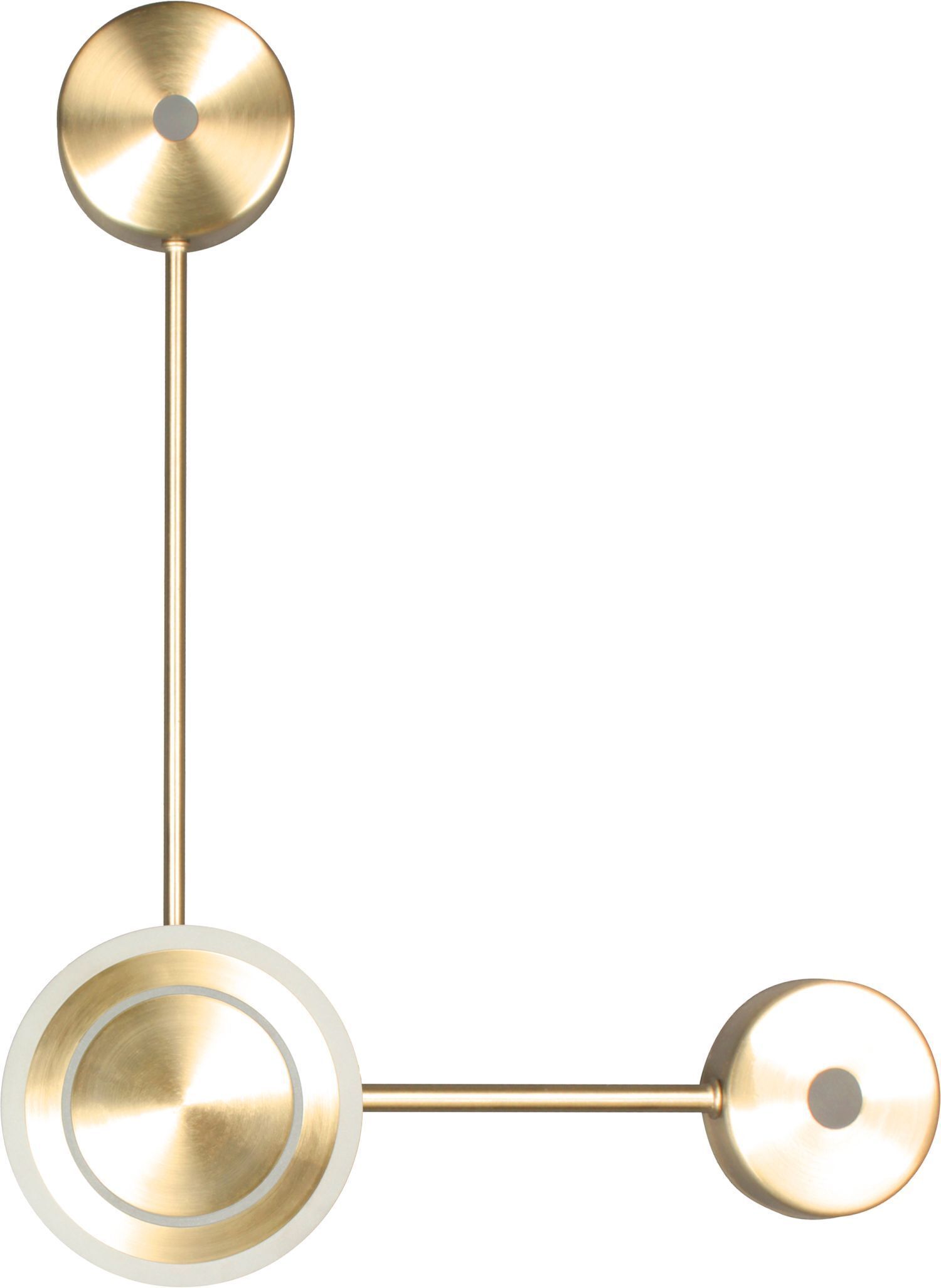 Applique LED aluminium dimmable H:44 cm 3000 K en or