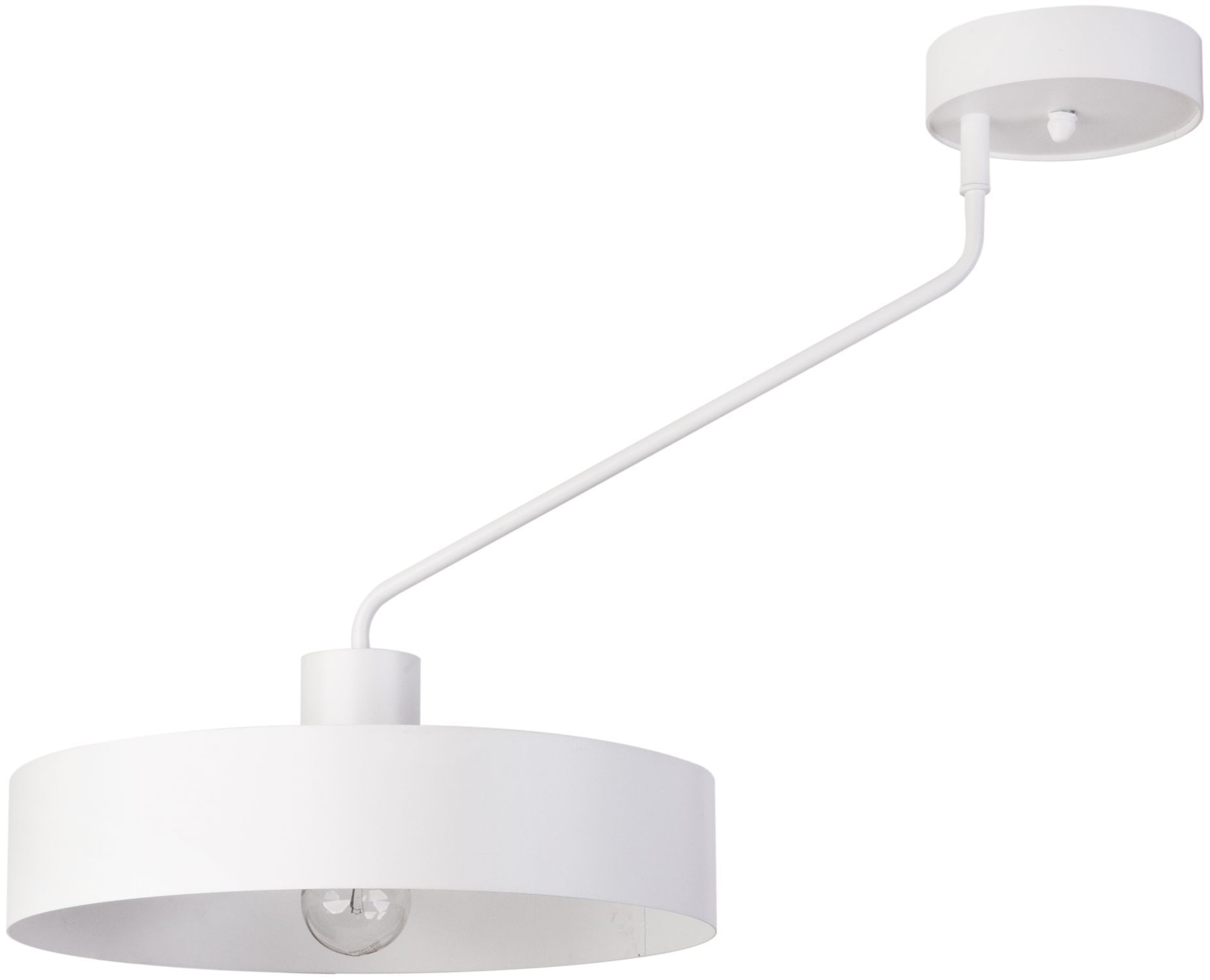 Plafonnier rétro Blanc Métal E27 Ø35 cm frappant