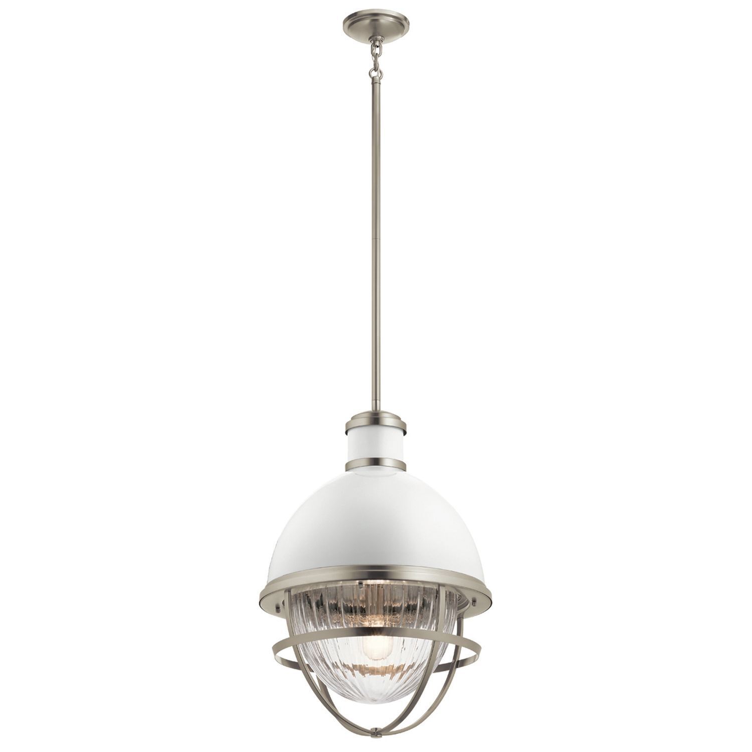 Lampe à suspendre métal verre E27 D : 40,8 cm H : max. 166,5 cm